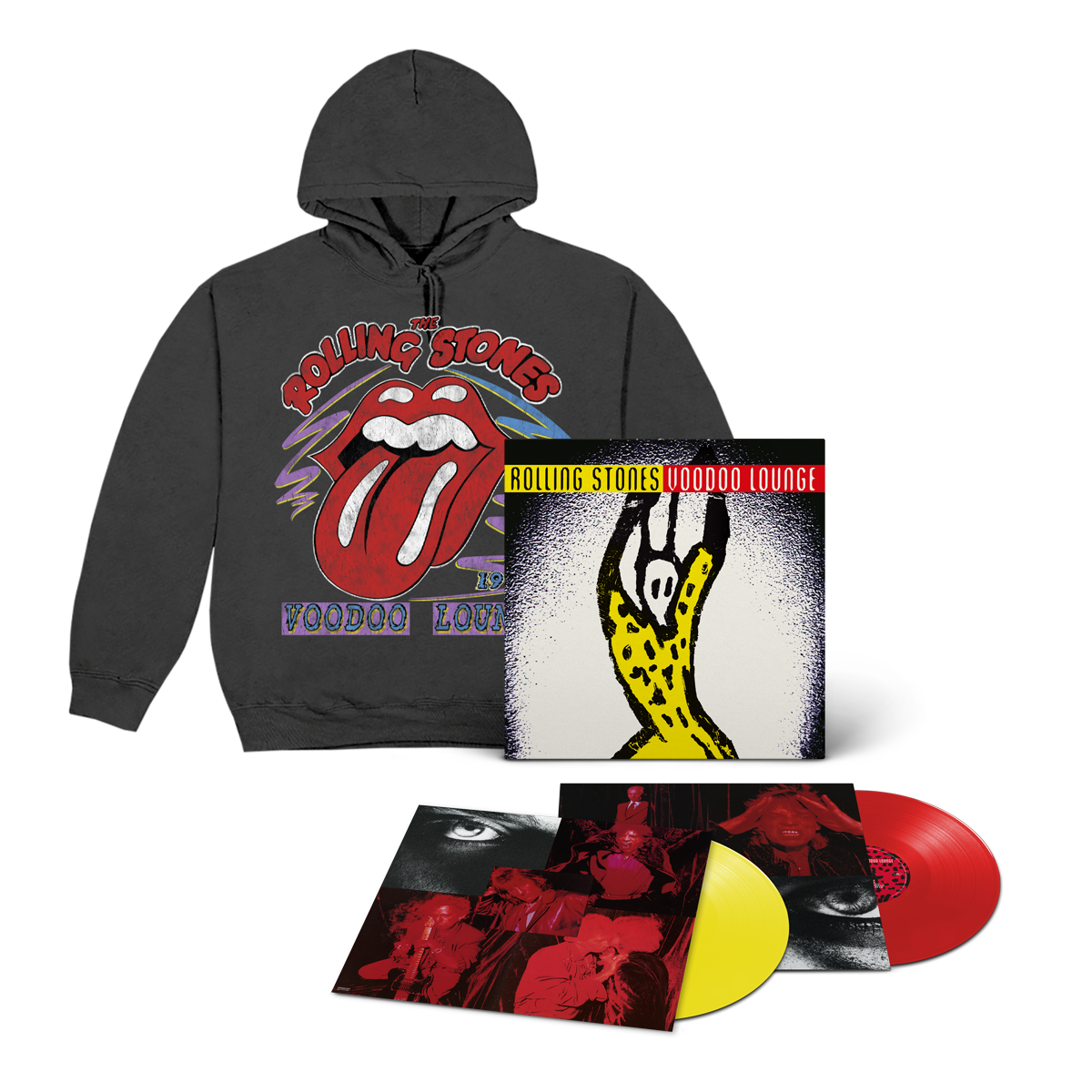 Voodoo Lounge (30th Anniversary): Red & Yellow Vinyl 2LP + Hoodie