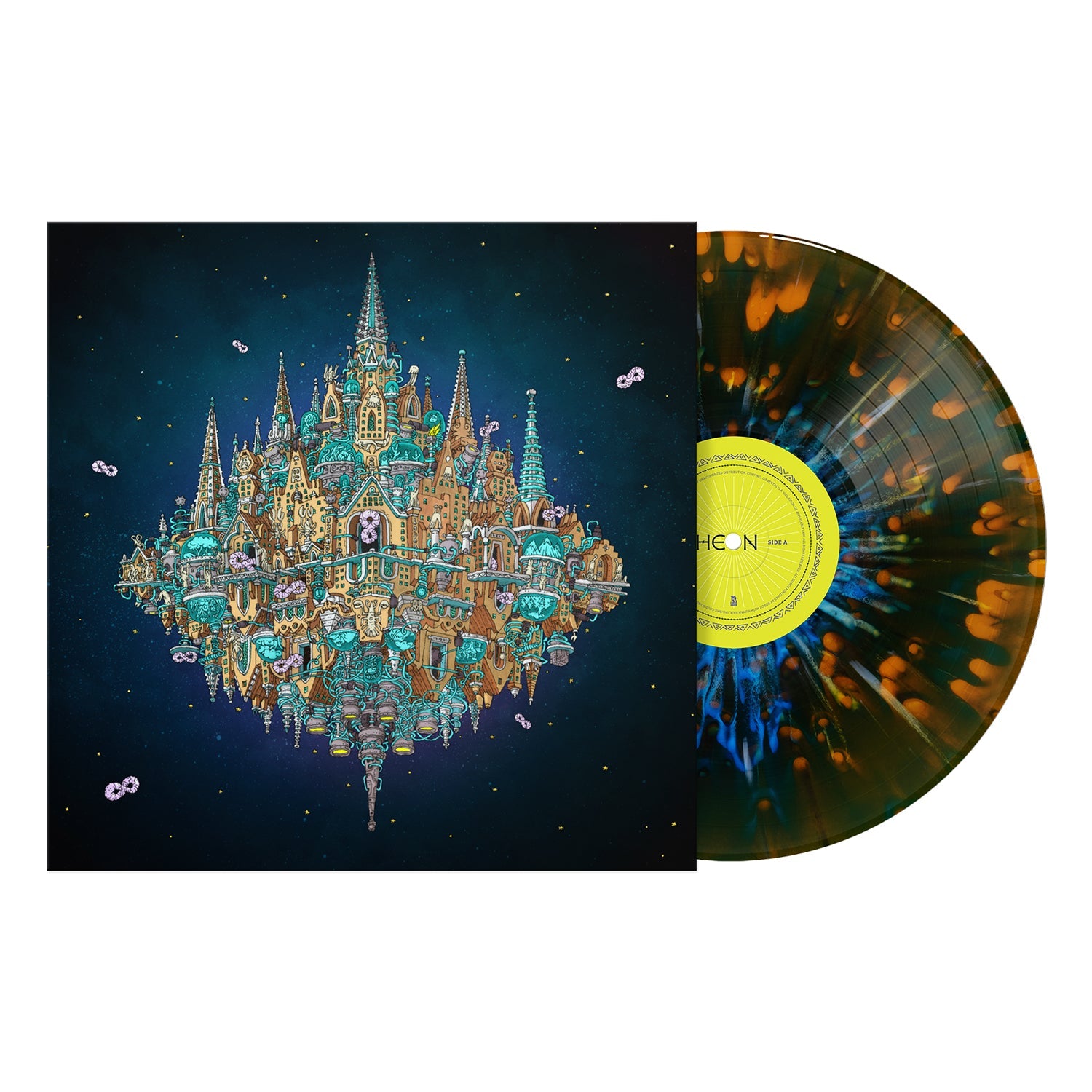 Pantheon: Gatefold Cobalt Orange Crush Smush White Cobalt Splatter Vinyl 2LP & Exclusive Signed Print