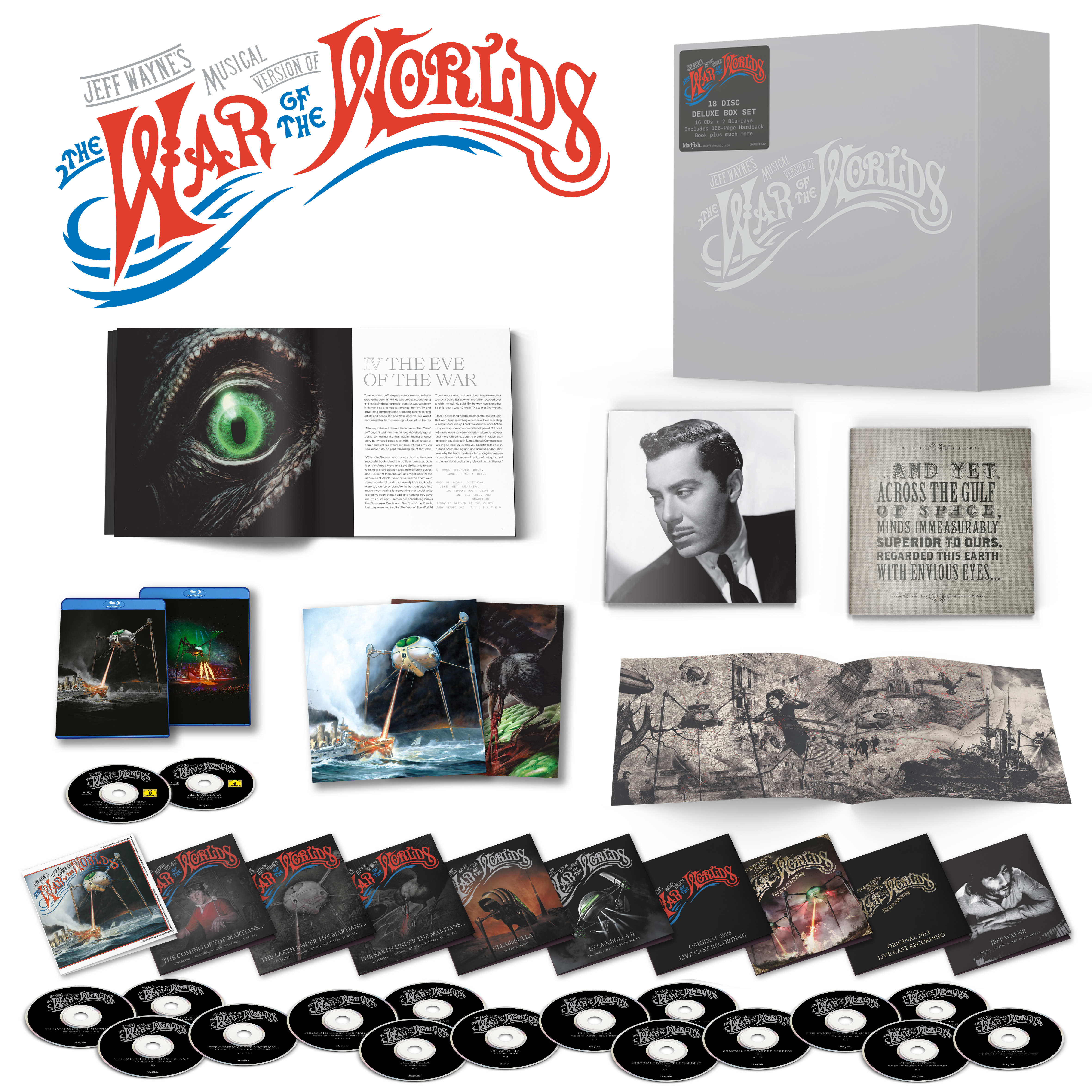 Jeff Wayne - Jeff Wayne's Musical Version of the War of the Worlds (The Deluxe Collectors' Edition): 18 Disc & Book Box Set