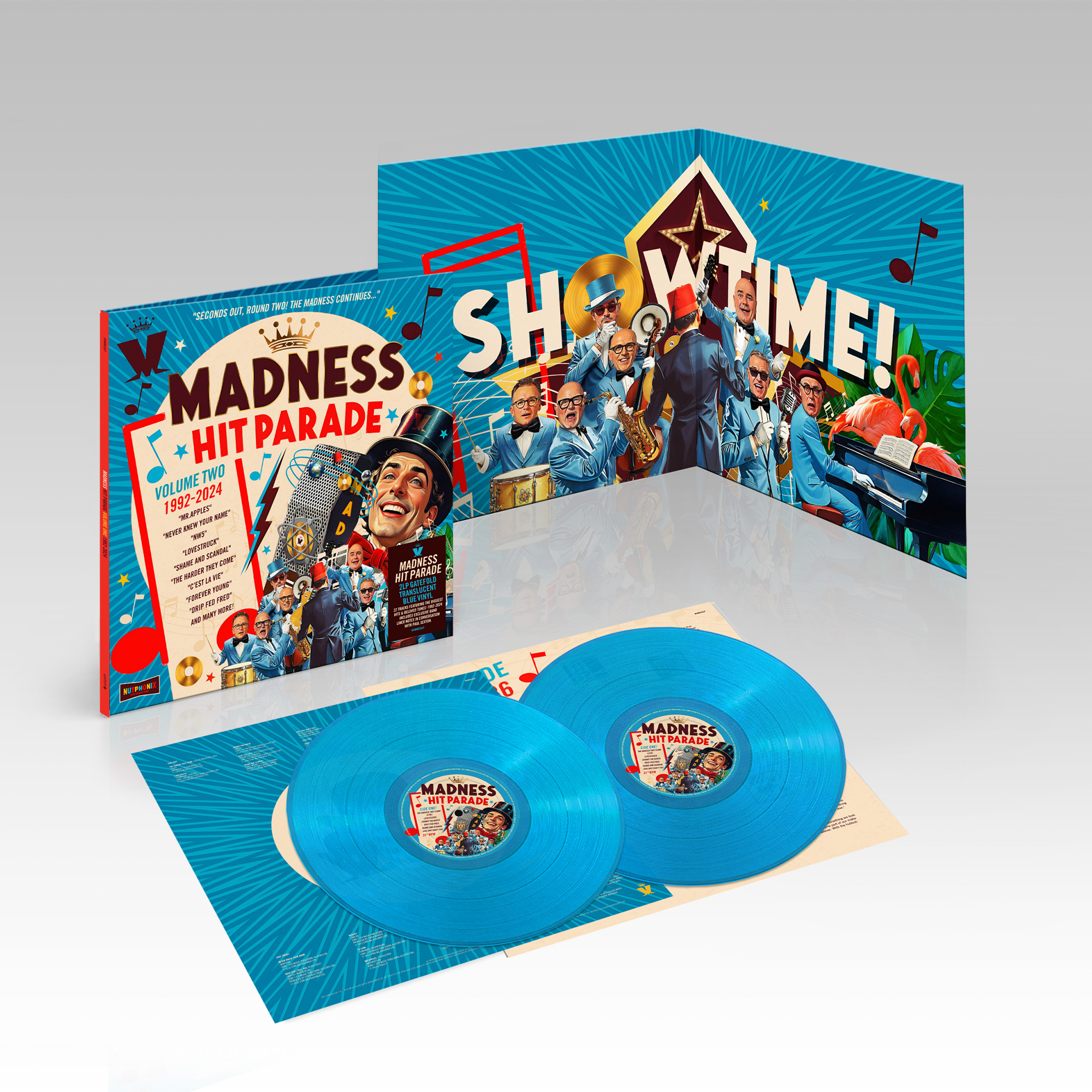 Madness - Hit Parade Volume 2: 1992–2024 Gatefold Translucent Blue Vinyl 2LP