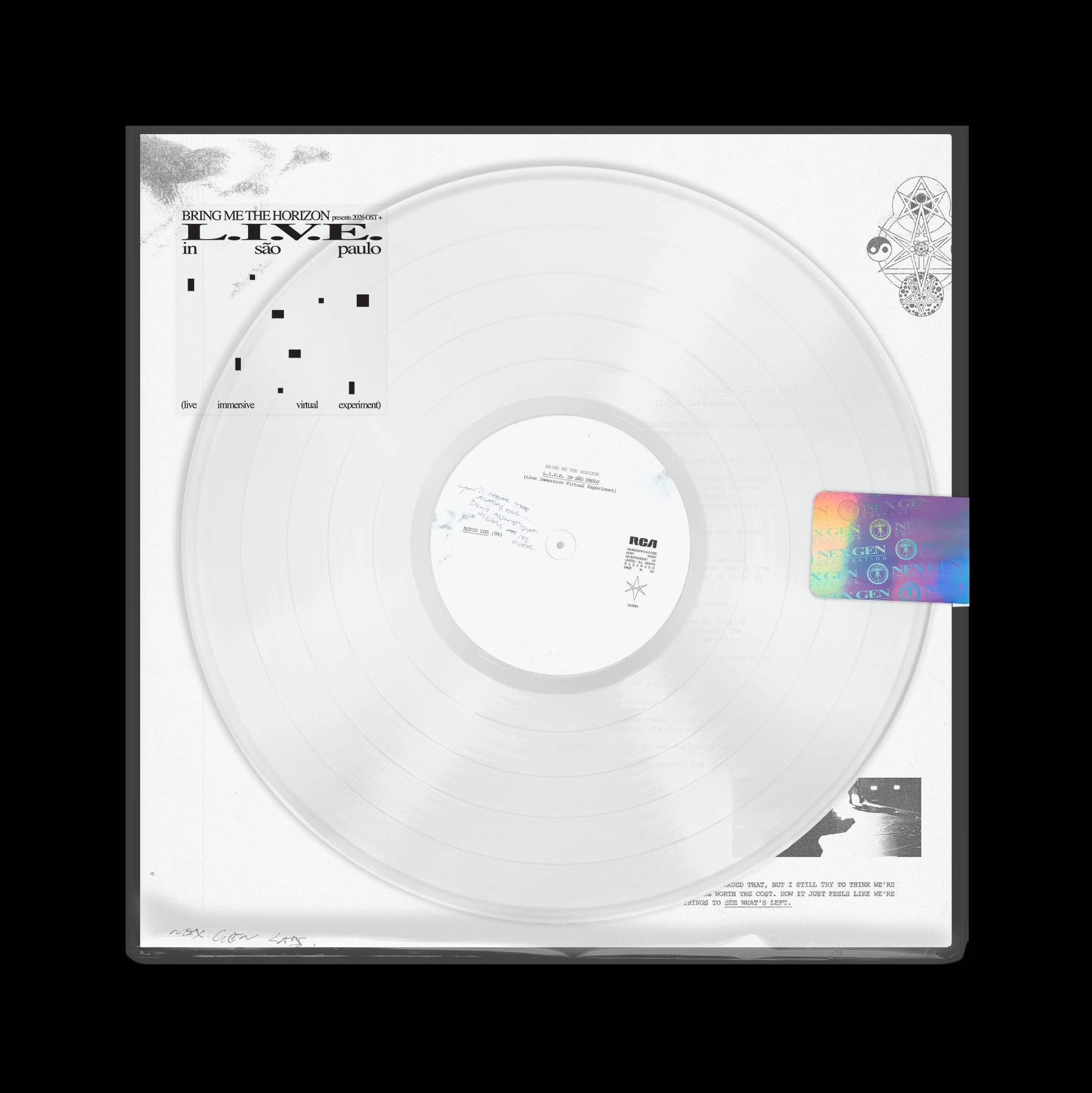 Bring Me The Horizon - L.I.V.E. in São Paulo: Crystal Clear Vinyl