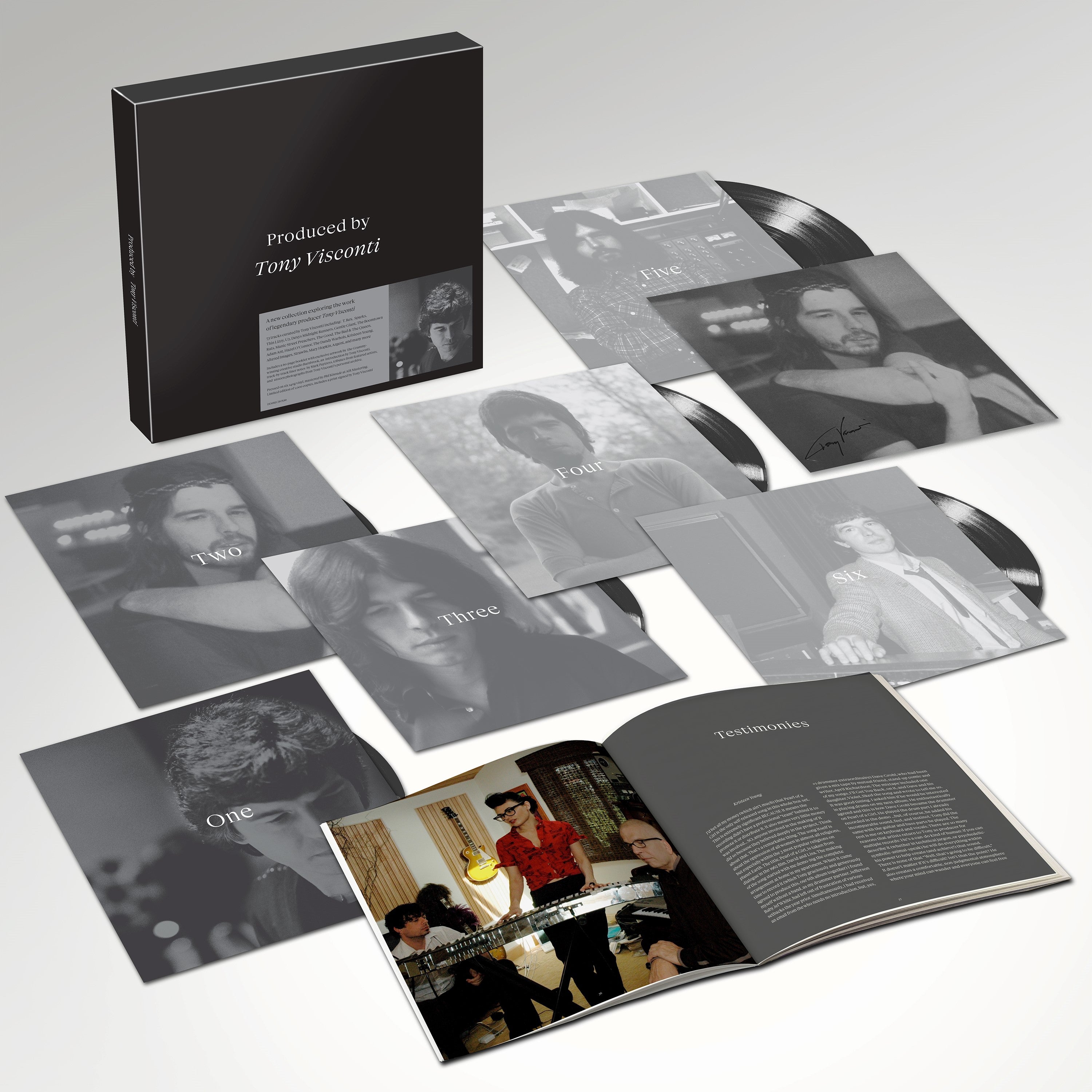 Various Artists - Produced by Tony Visconti: Signed Vinyl 6LP Box Set