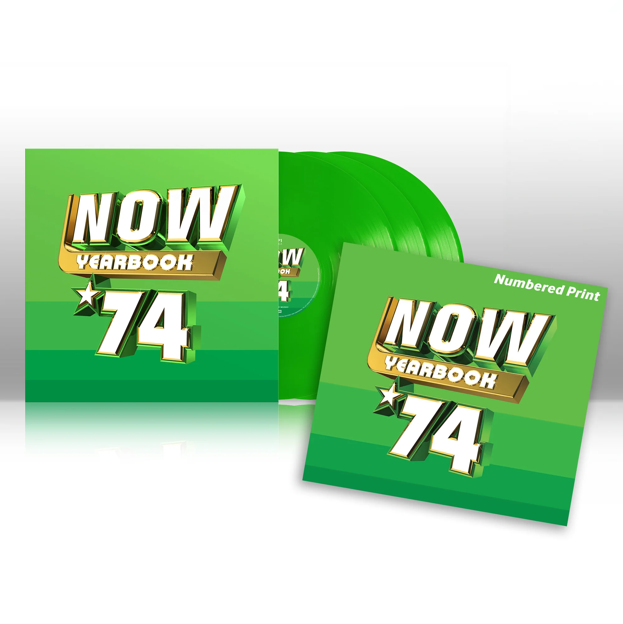 NOW – Yearbook 1974: Green Vinyl 3LP + Limited Numbered 12" Print