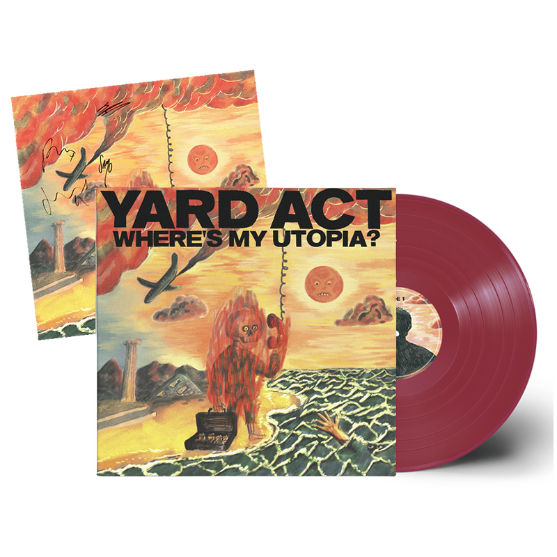 Where's My Utopia? Exclusive Maroon Vinyl LP + Signed Artcard