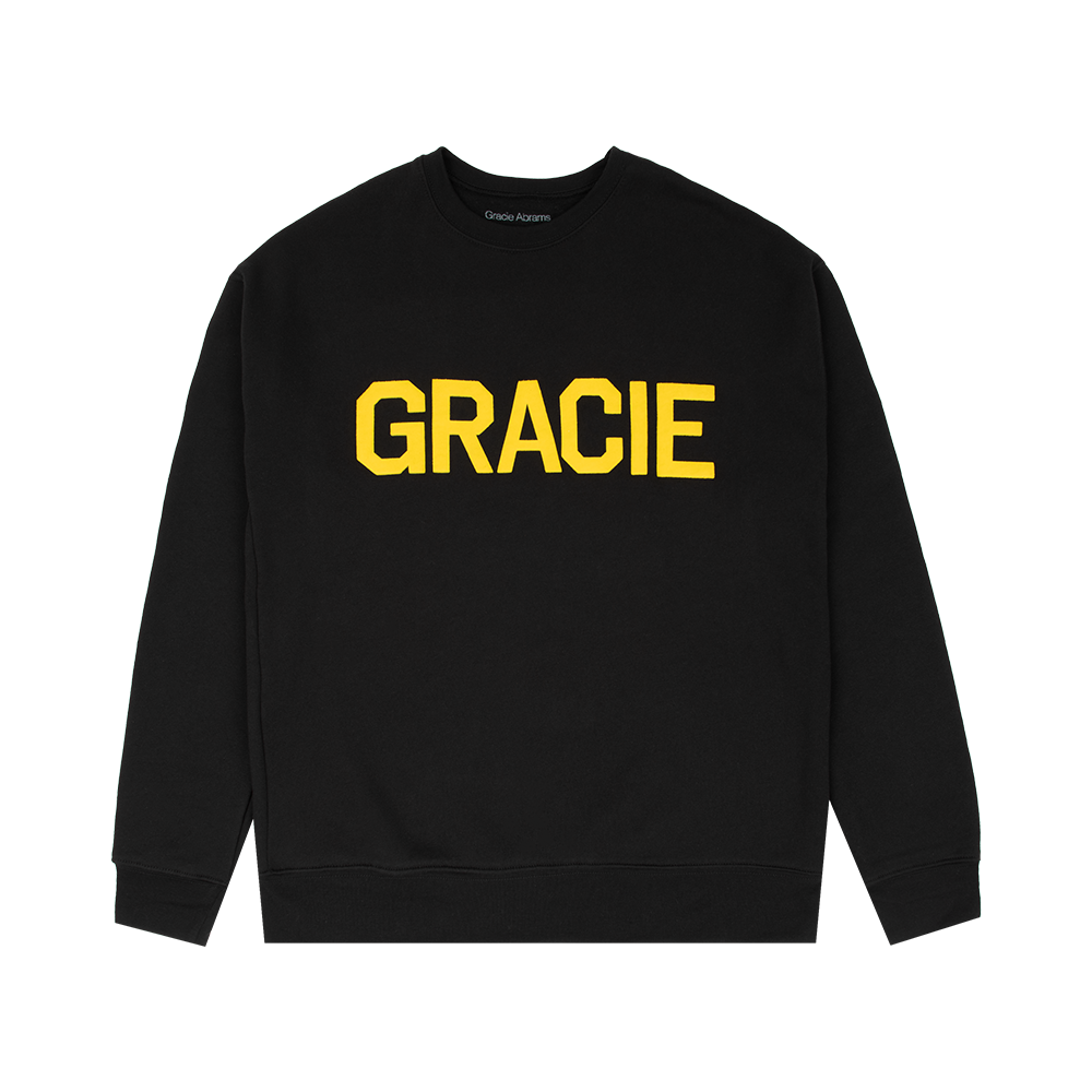 Gracie Abrams - Gracie Black Varsity Crewneck Sweatshirt
