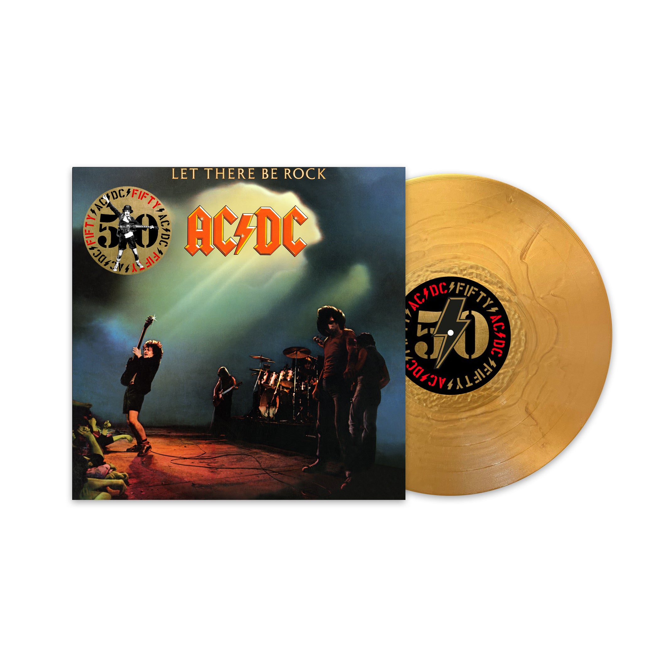 AC/DC - Let There Be Rock (50th Anniversary): Gold Vinyl LP