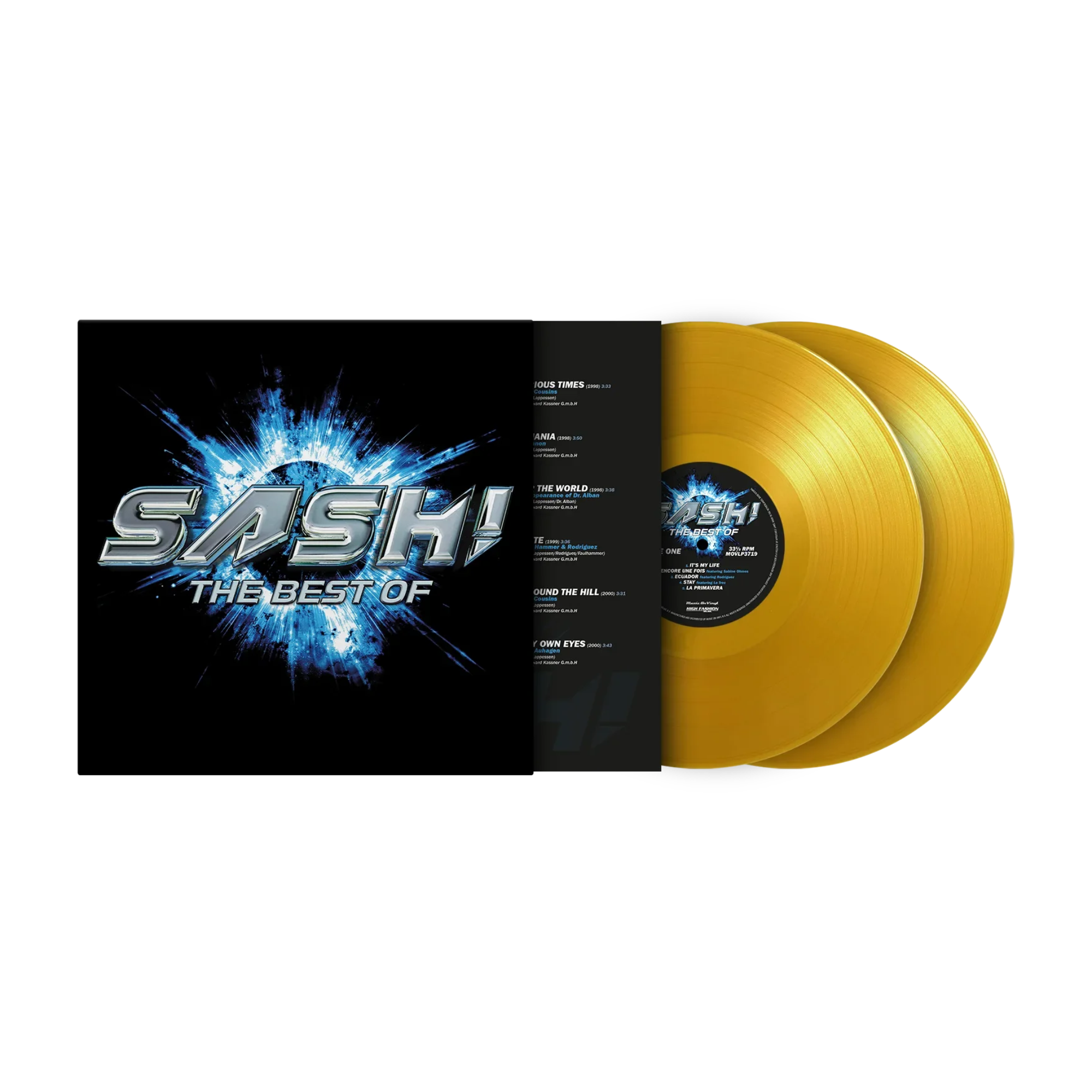 SASH! - The Best Of...SASH! Limited Translucent Yellow Vinyl 2LP