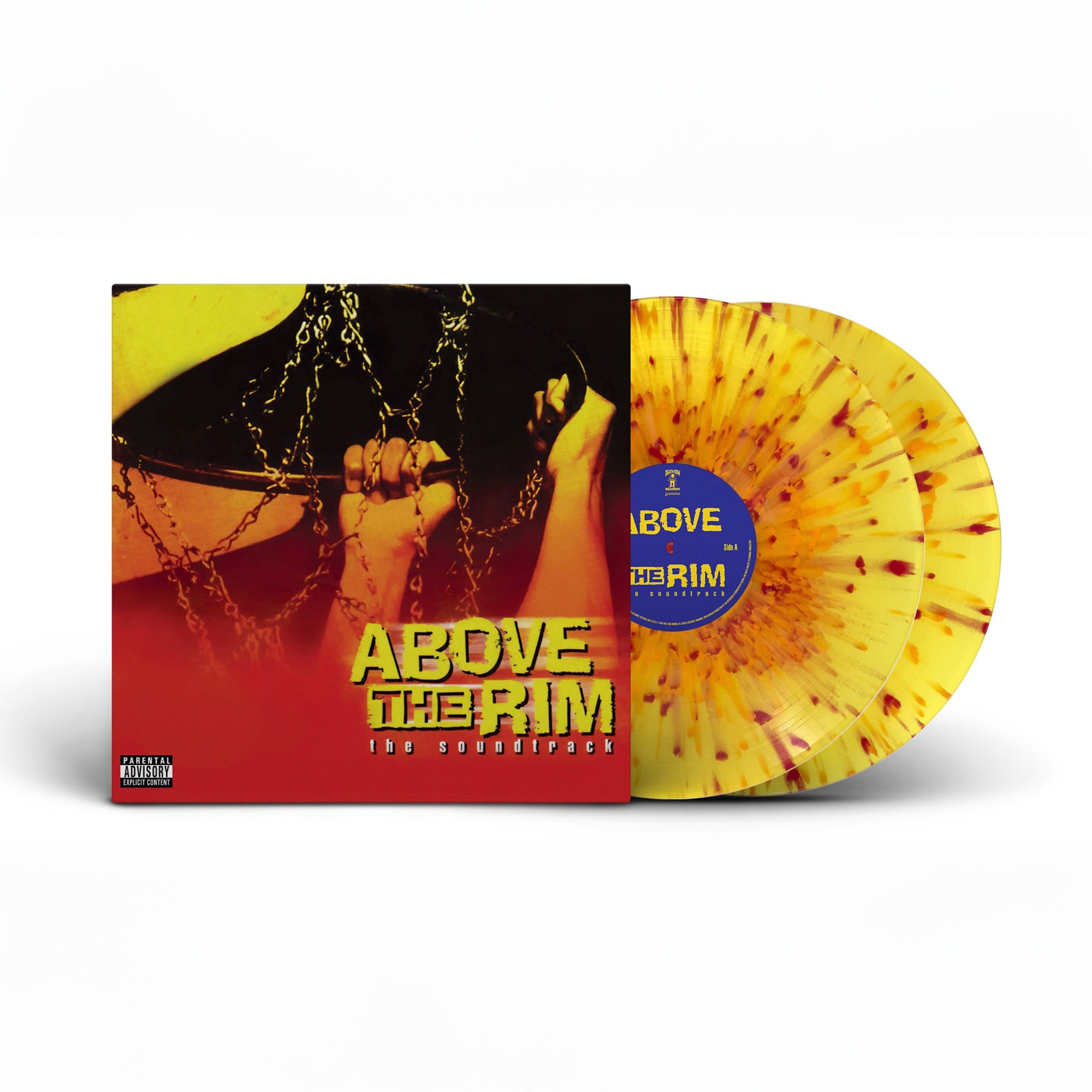 Various Artists - Above The Rim (The Soundtrack - 30th Anniversary): Yellow w/ Orange & Red Splatter Vinyl 2LP