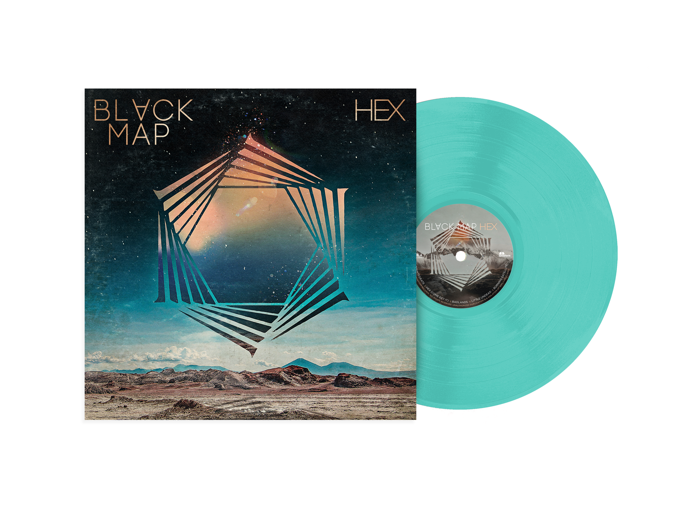 Black Map - Hex: Turquoise Vinyl LP