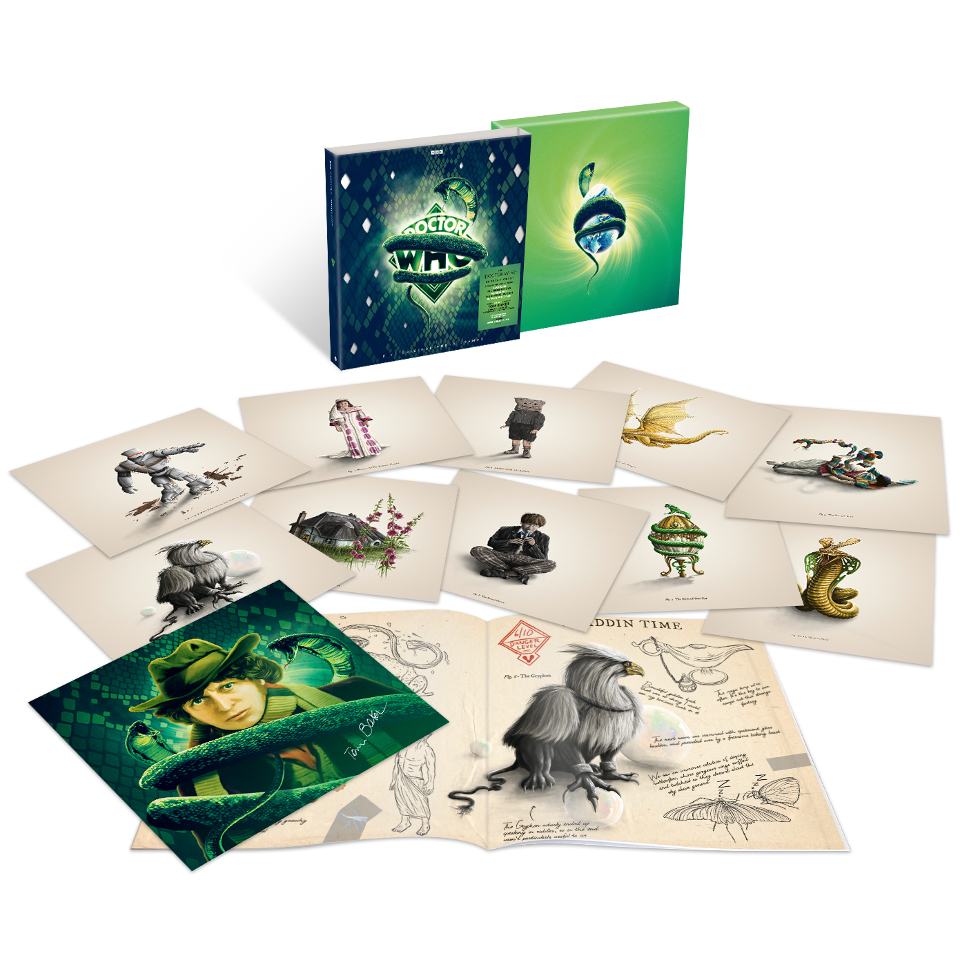 Original Soundtrack - Doctor Who - Serpent Crest: Limited Green & Black Vinyl 10LP Box Set Tom Baker Signed Edition