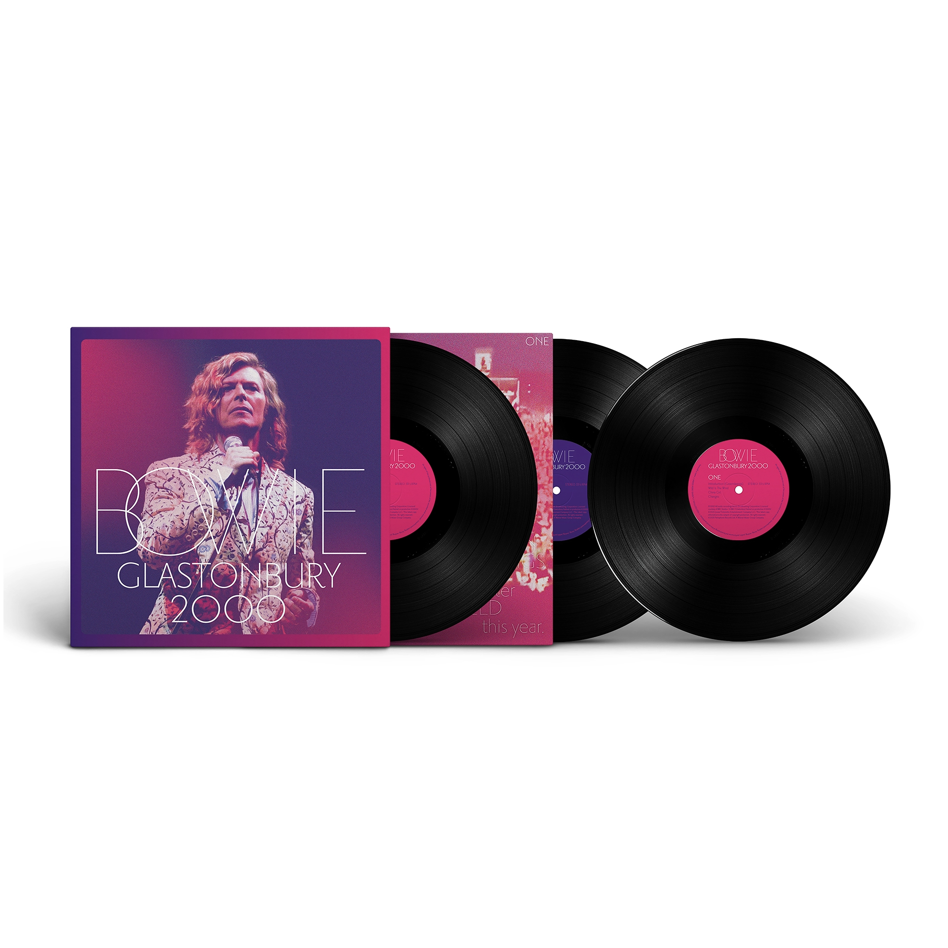 David Bowie - Glastonbury 2000: 3LP Black Vinyl