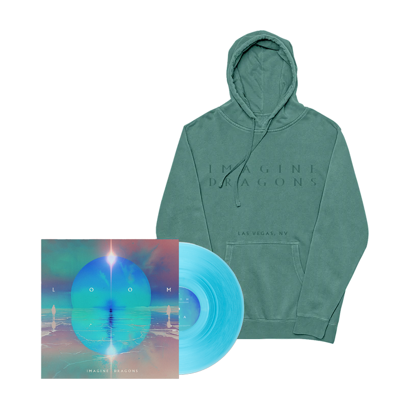 Imagine Dragons LOOM Limited Curacao Blue Vinyl LP Hoodie Recordstore