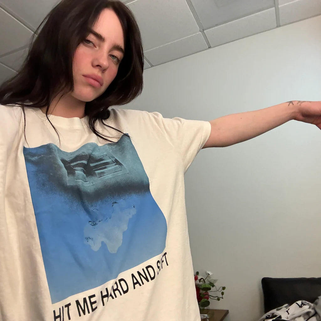 Billie Eilish - Hit Me Hard And Soft White Cover Tee
