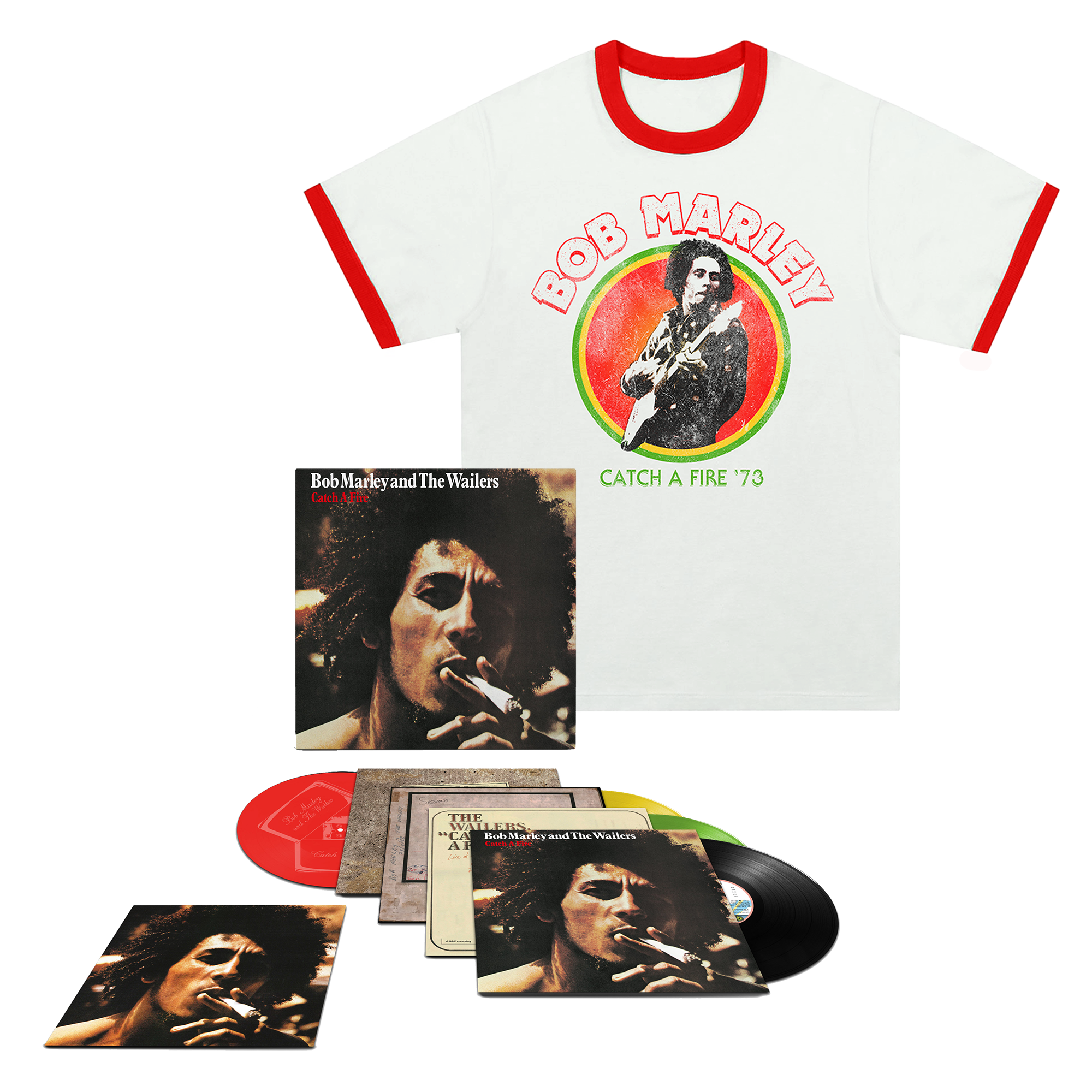 Catch A Fire (50th Anniversary): Exclusive Colour Vinyl 3LP/12" + Ringer T-Shirt
