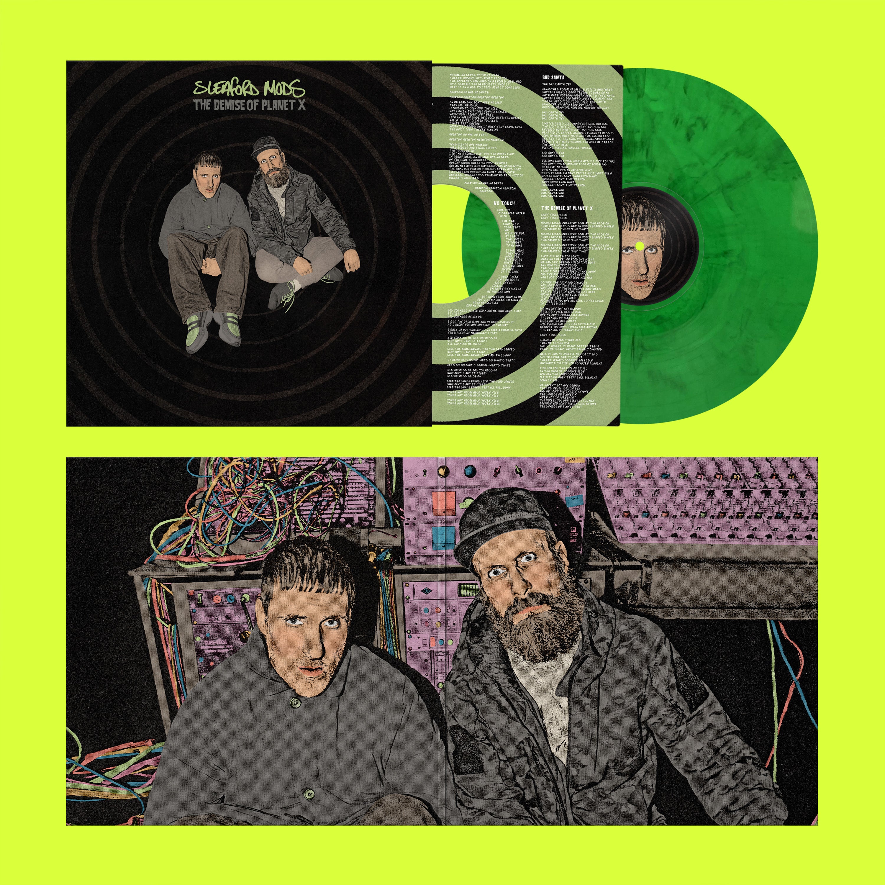 Sleaford Mods - The Demise Of Planet X: Neon Green Marble Vinyl LP