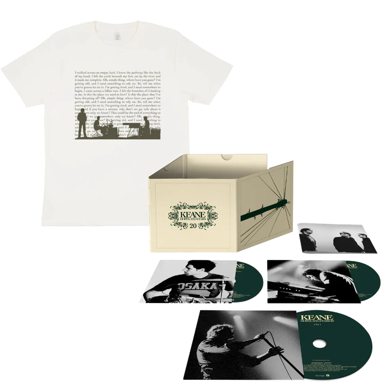 Hopes and Fears (20th Anniversary): Limited 3CD + Somewhere Only We Know Lyric T-Shirt
