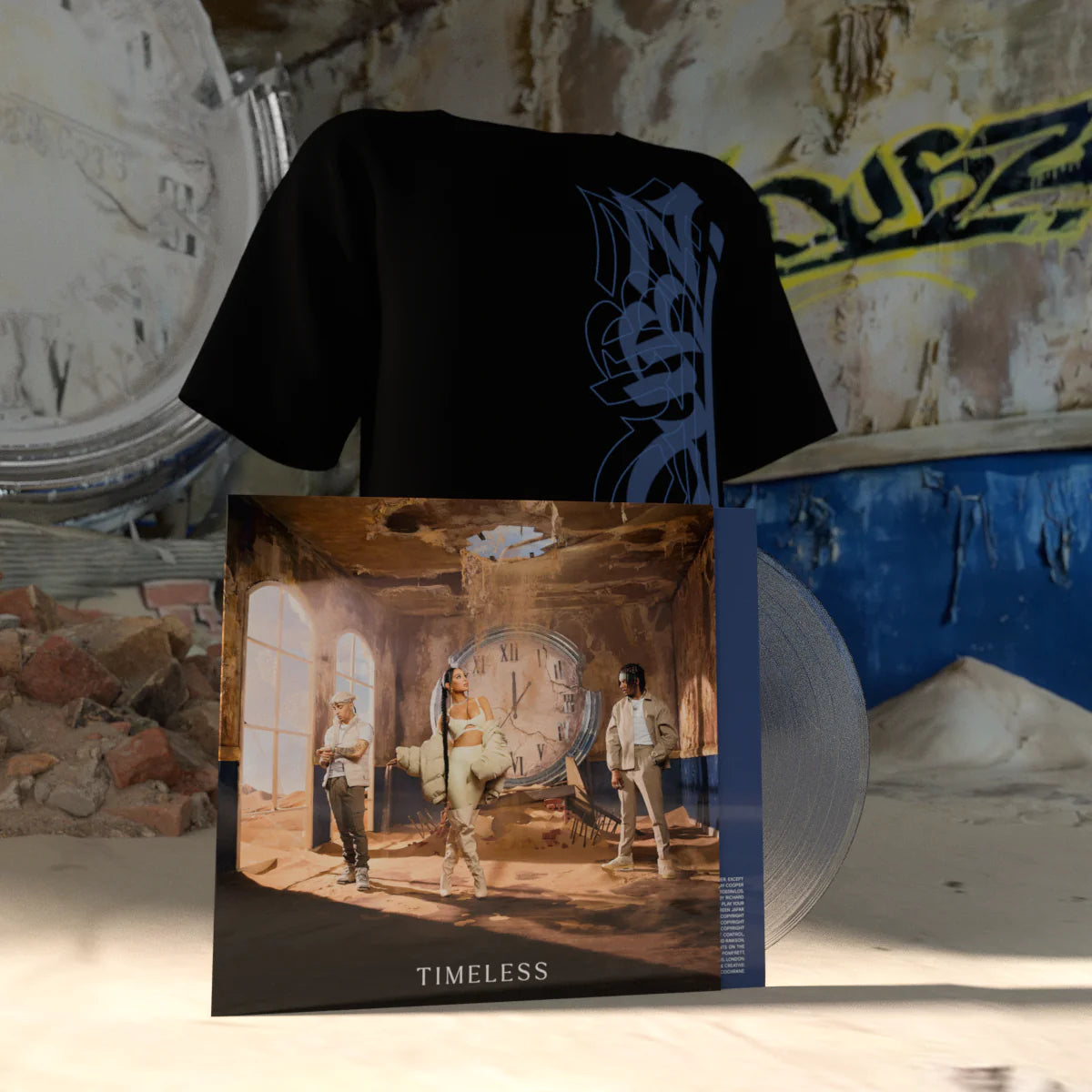 Timeless: Signed Transparent Clear Vinyl LP + Exclusive Graphic T-Shirt