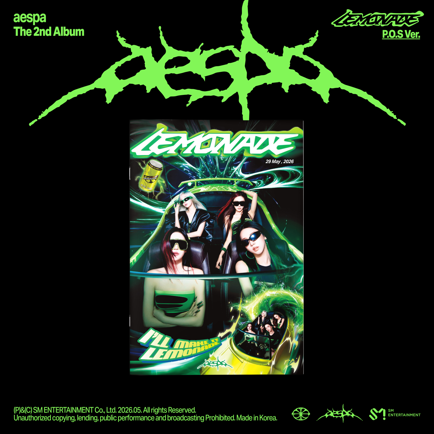 aespa - The 2nd Album 'LEMONADE' (P.O.S. Ver.) - Recordstore