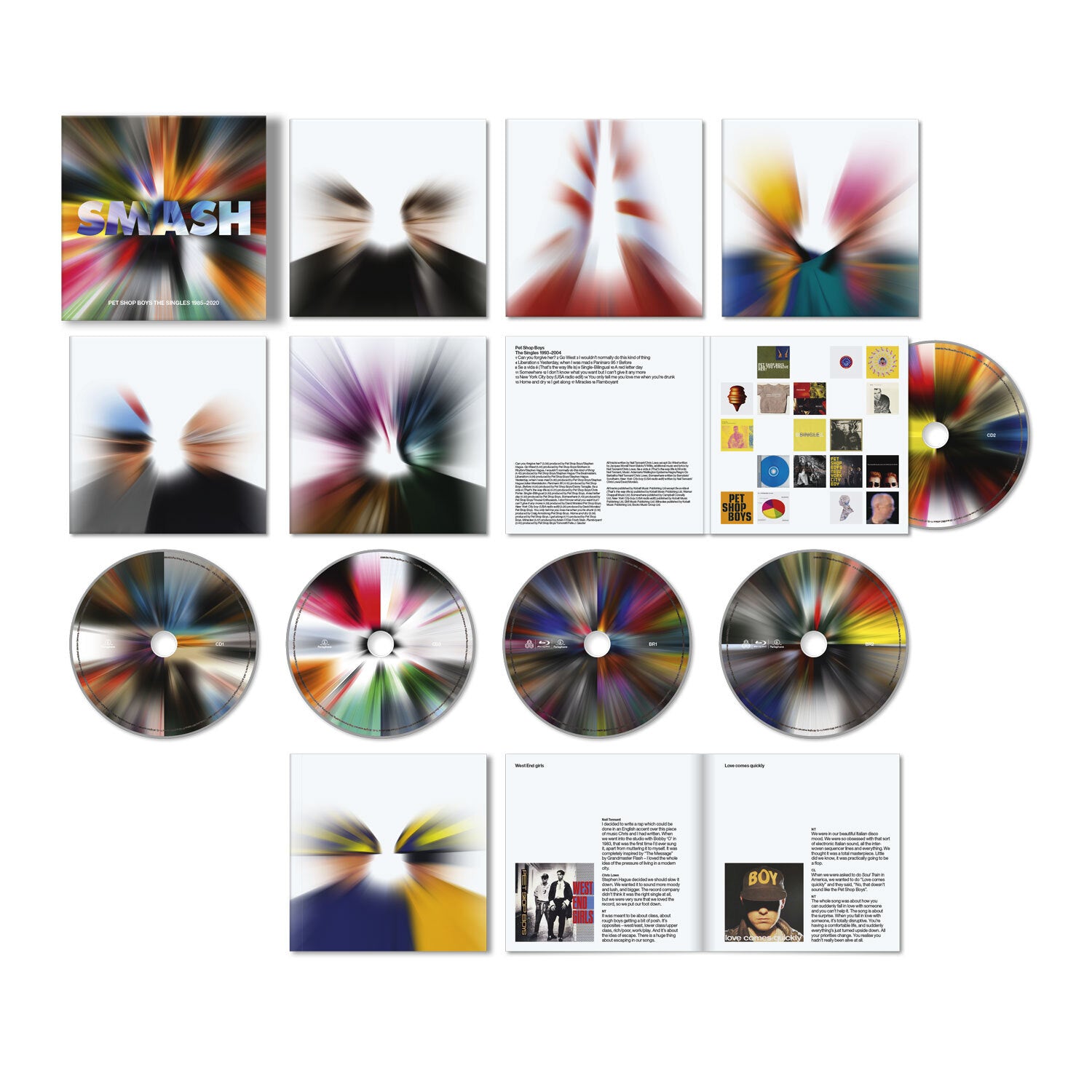 Pet Shop Boys - SMASH - The Singles 1985-2020: 3CD + 2 Blu-Ray Box 