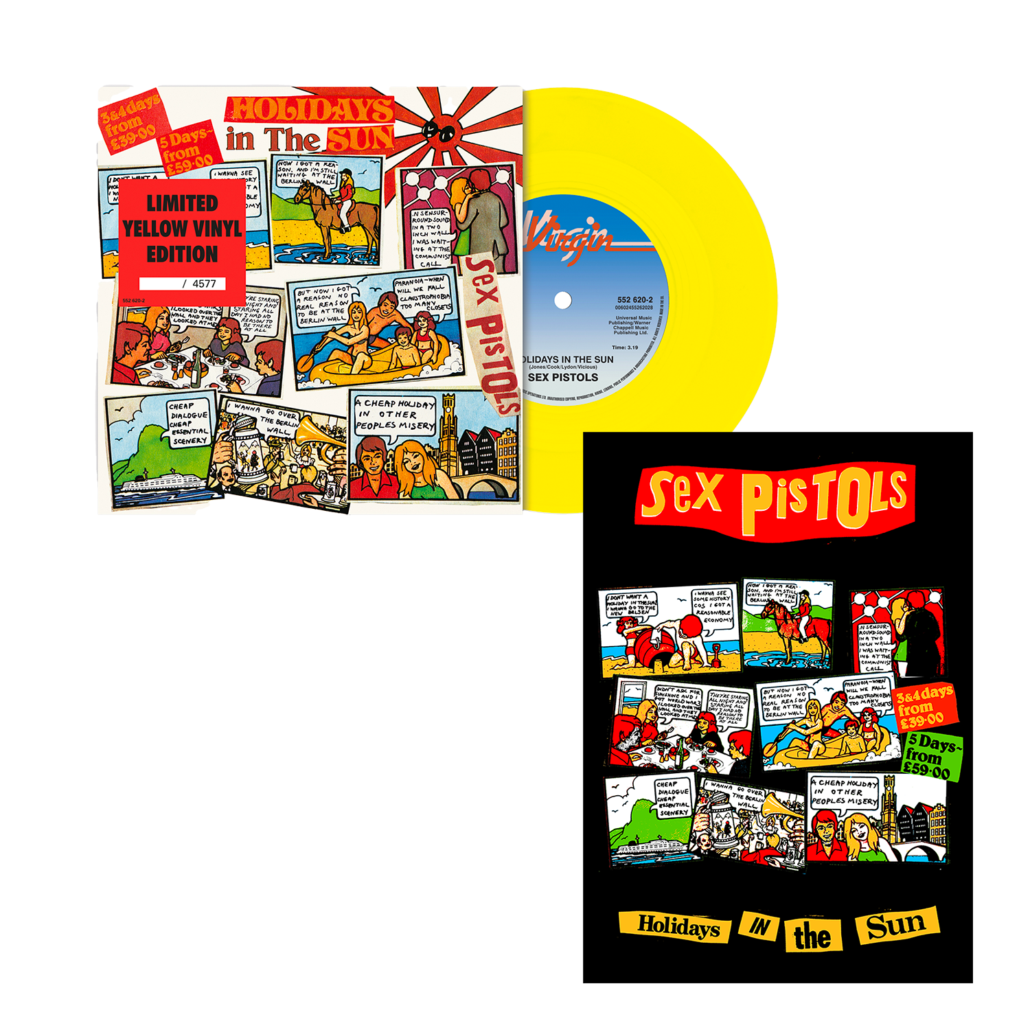 Sex Pistols - Holiday In The Sun: Exclusive Yellow 7