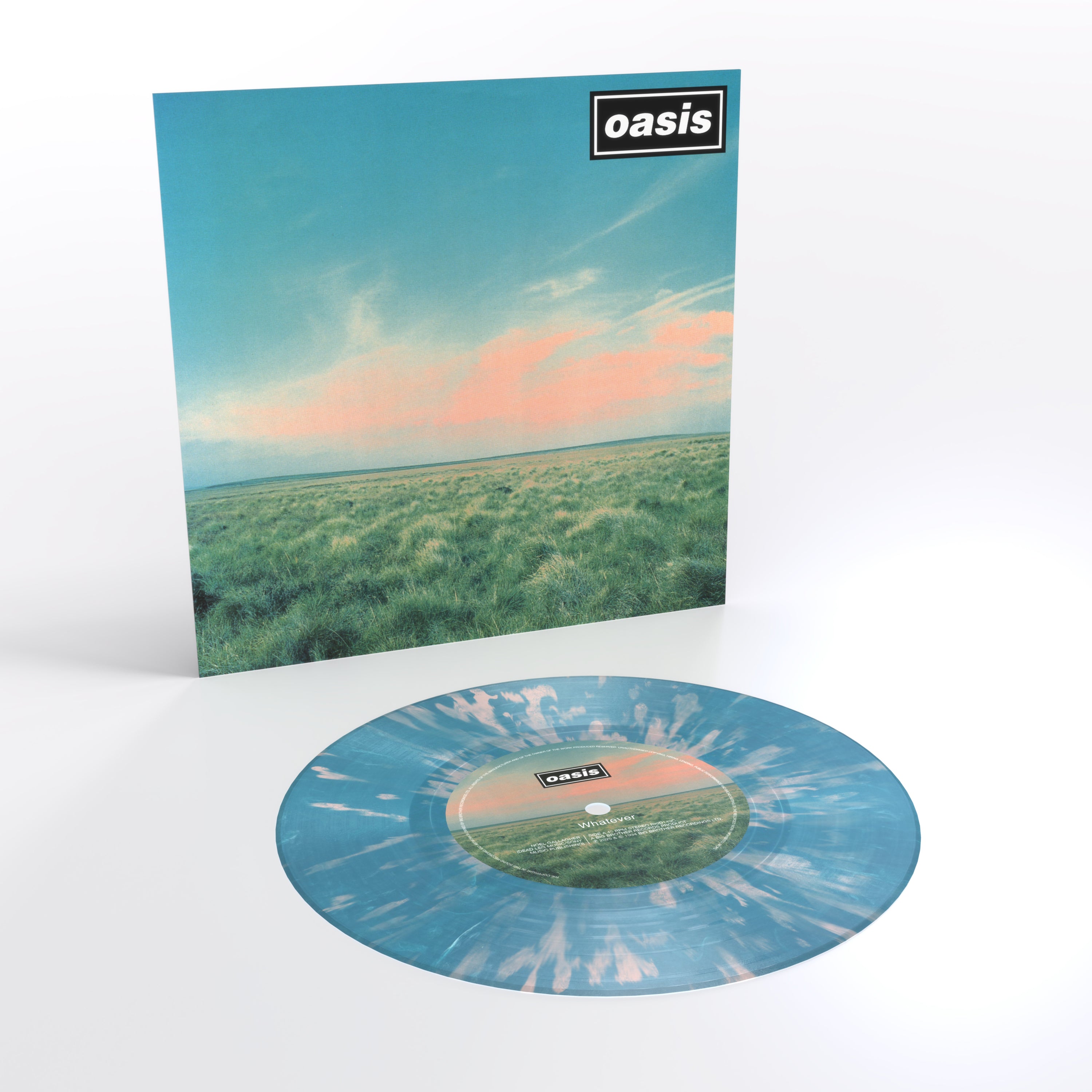 Oasis - Whatever: Limited Pink & Blue Splatter 7
