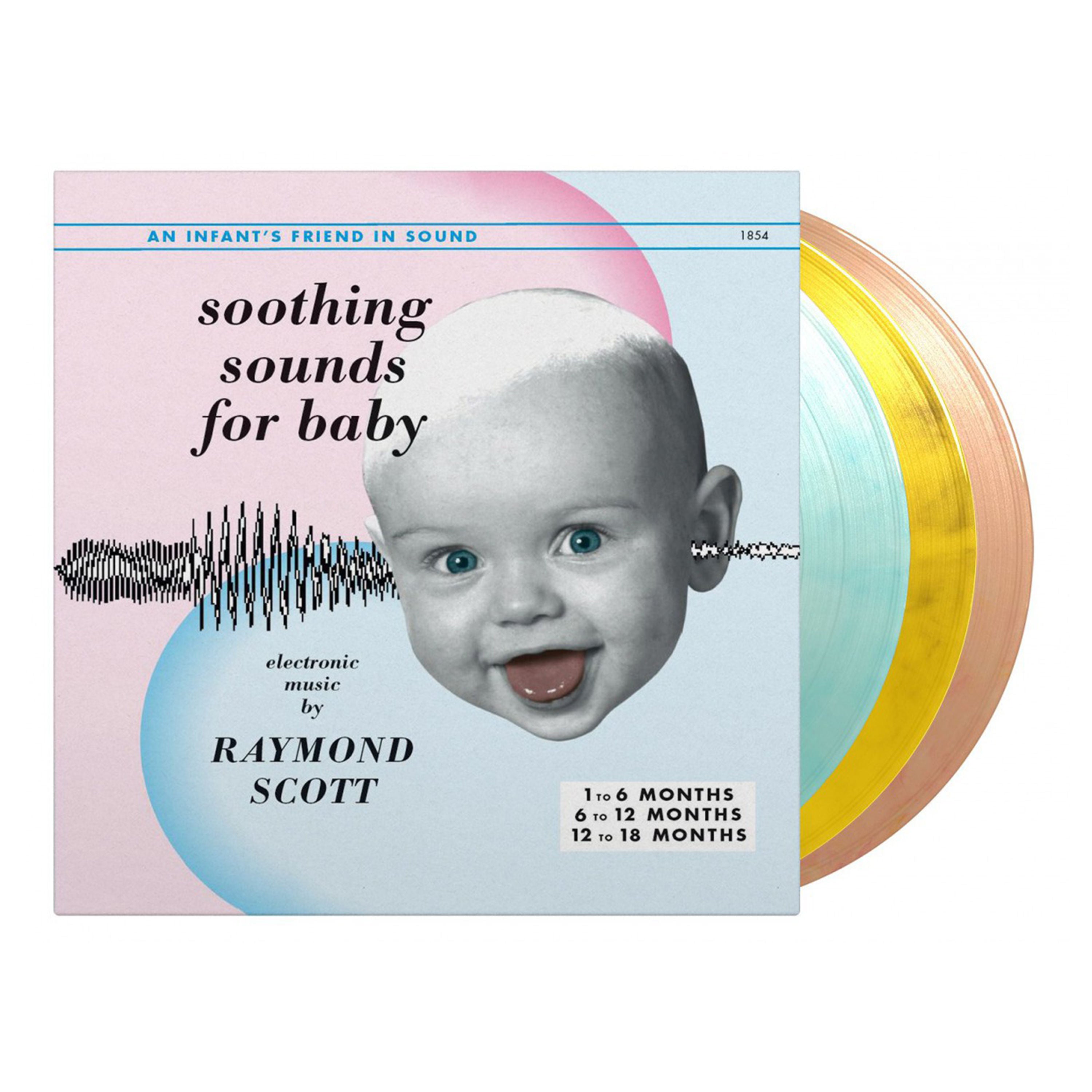 Raymond Scott - Soothing Sounds for Baby: Limited Orange, Yellow + Light Blue Marbled Vinyl 3LP