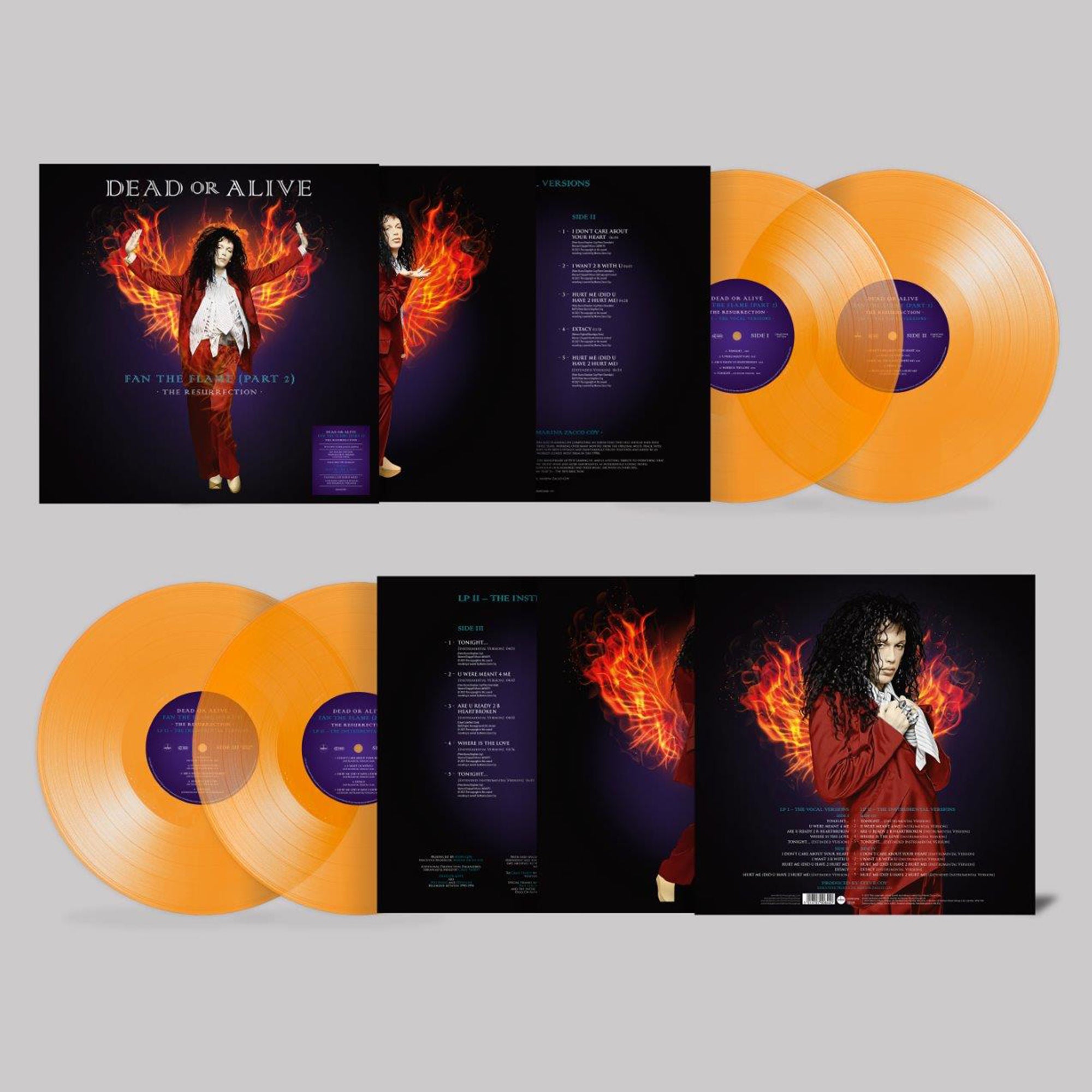 Dead Or Alive - Fan The Flame (Part 2) - The Resurrection : Limited Translucent Orange Vinyl 2LP