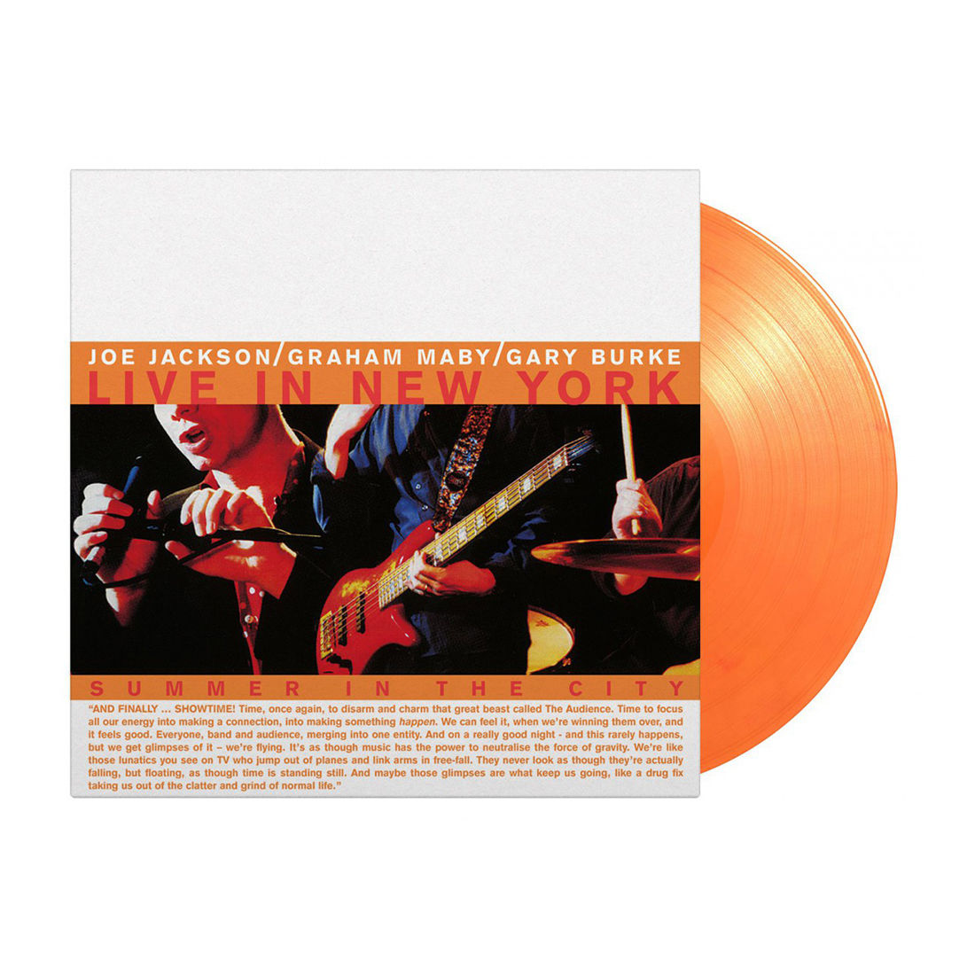 Joe Jackson - Summer In The City (Live In New York): Limited Edition Gatefold Orange Vinyl LP