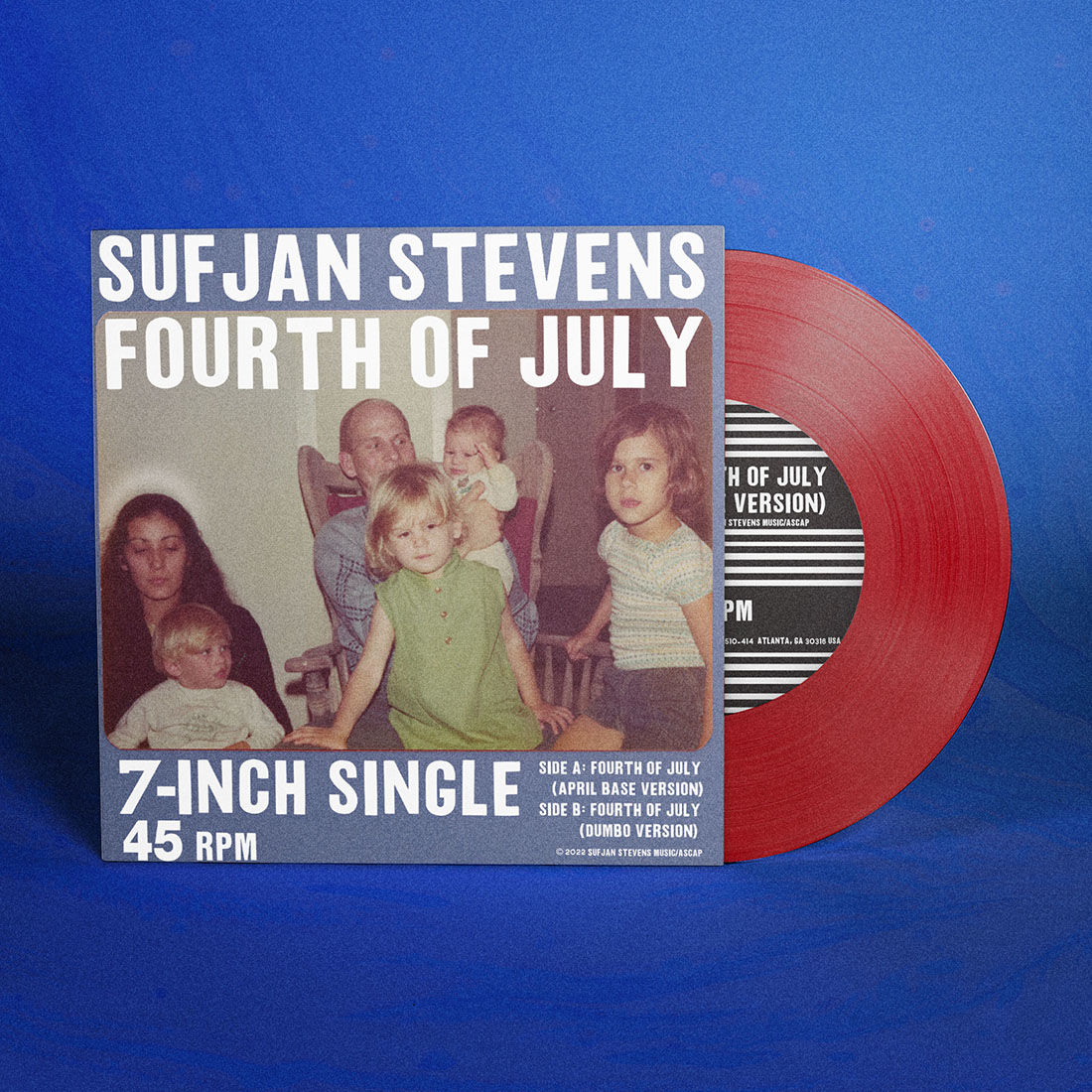 Sufjan Stevens - Fourth of July: Limited Opaque Red 7" Single