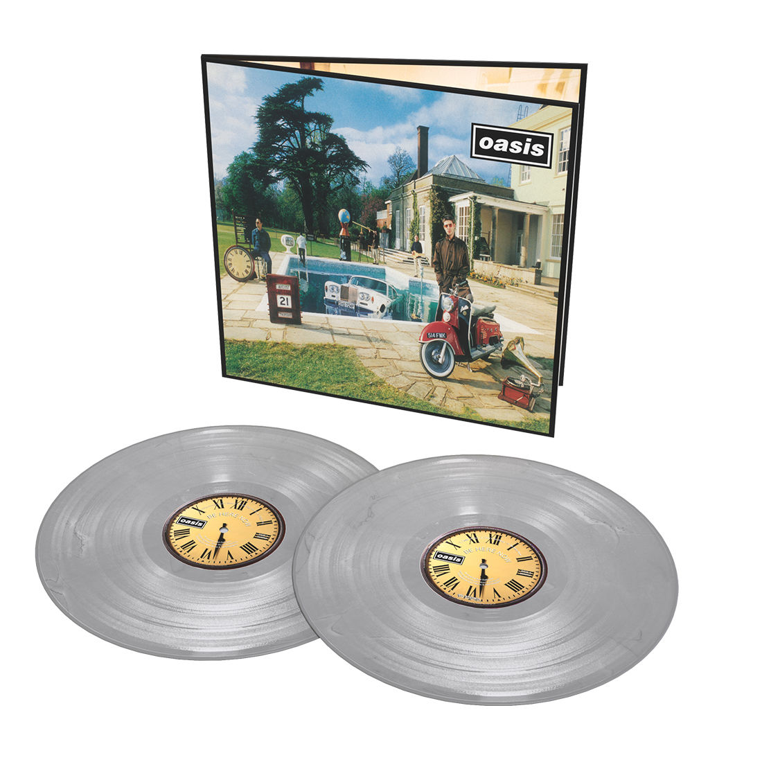 Oasis / BE HERE NOW 2LP UKオリジナル盤　アナログ Oasis – Be Here Now – 2 x Vinyl (Silver Metallic, 25th