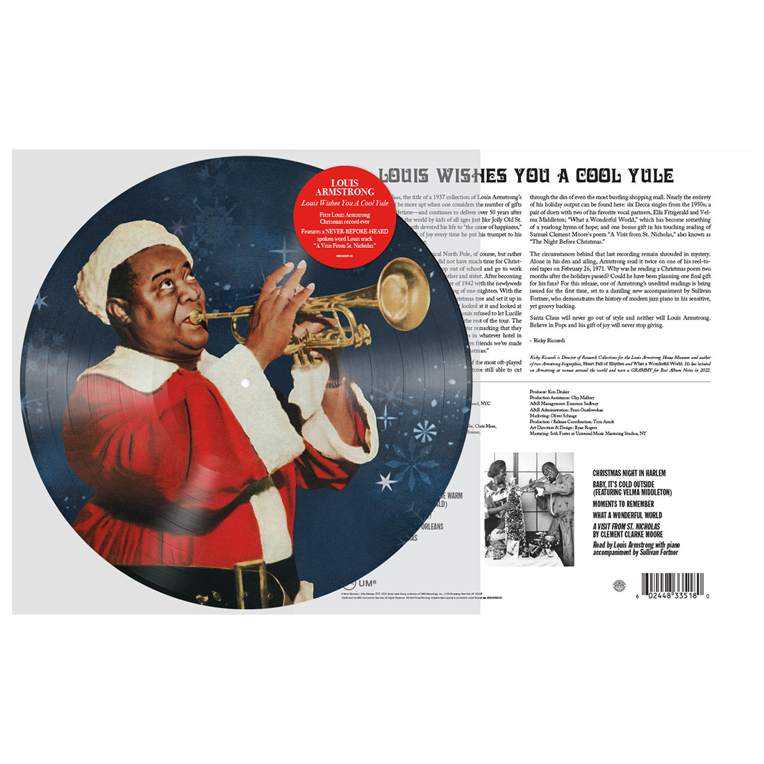 Louis Armstrong - Louis Wishes You A Cool Yule: Picture Disc Vinyl LP