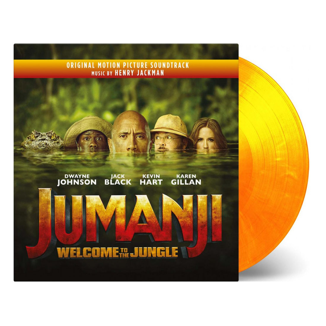 Henry Jackman - Jumanji - Welcome To The Jungle (Original Soundtrack): Flaming Coloured Vinyl 2LP