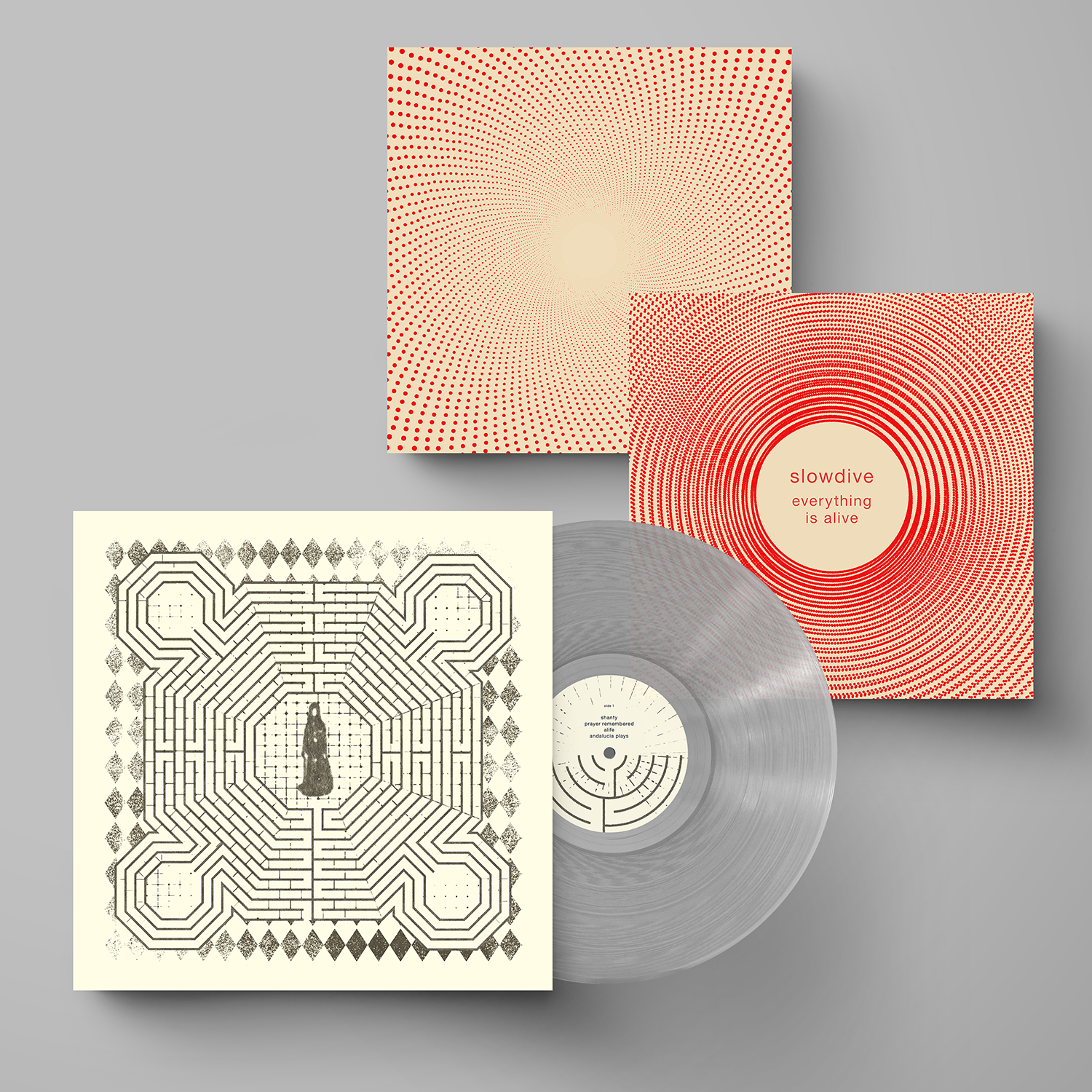 Slowdive - everything is alive: Limited Translucent Clear Vinyl LP +  Exclusive Pr - Recordstore