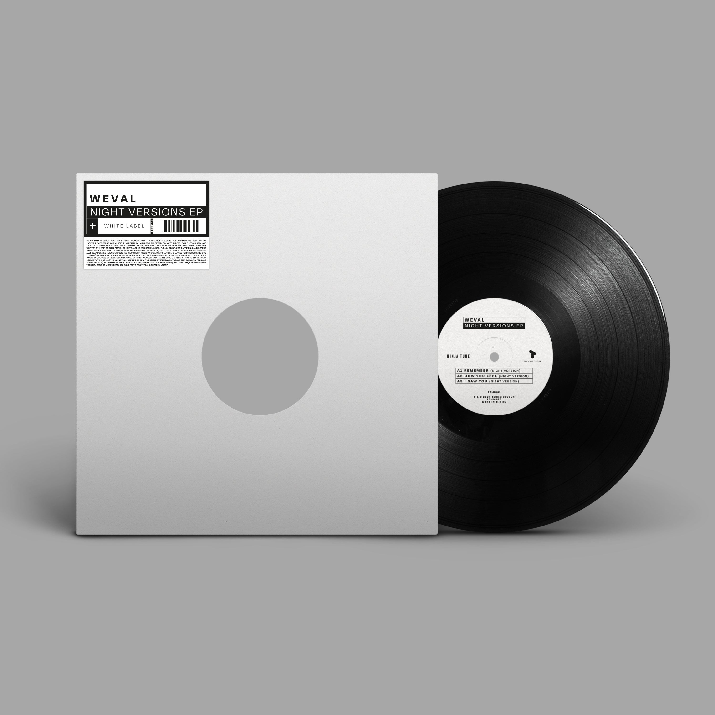 Weval - Night Versions: White Label Vinyl 12