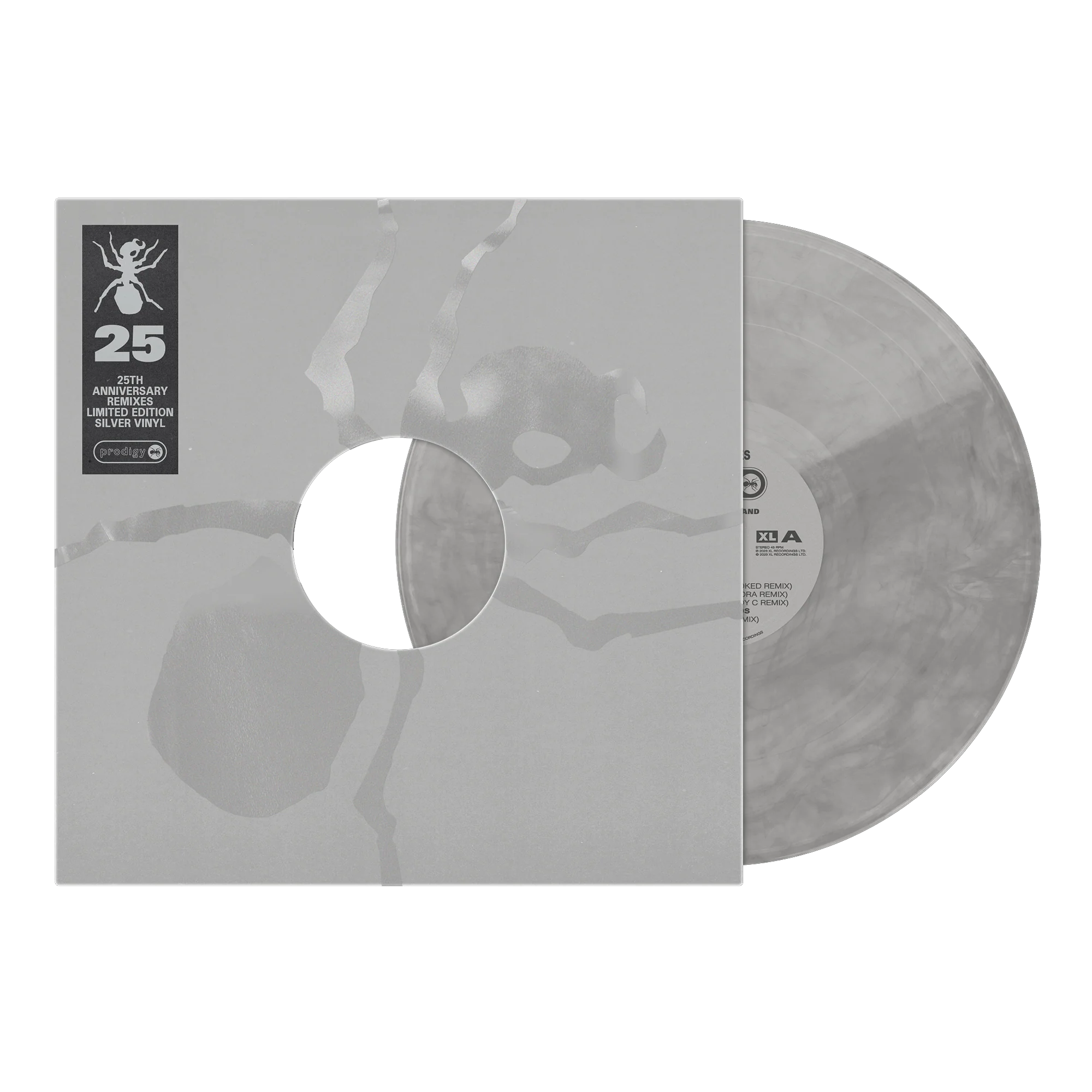 The Prodigy - The Fat Of The Land (25th Anniversary Remixes): Limited Silver Vinyl 12" Single