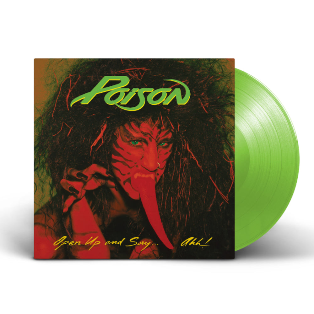 Poison - Open Up And Say . . . Ahh! Neon Green Vinyl LP - Recordstore