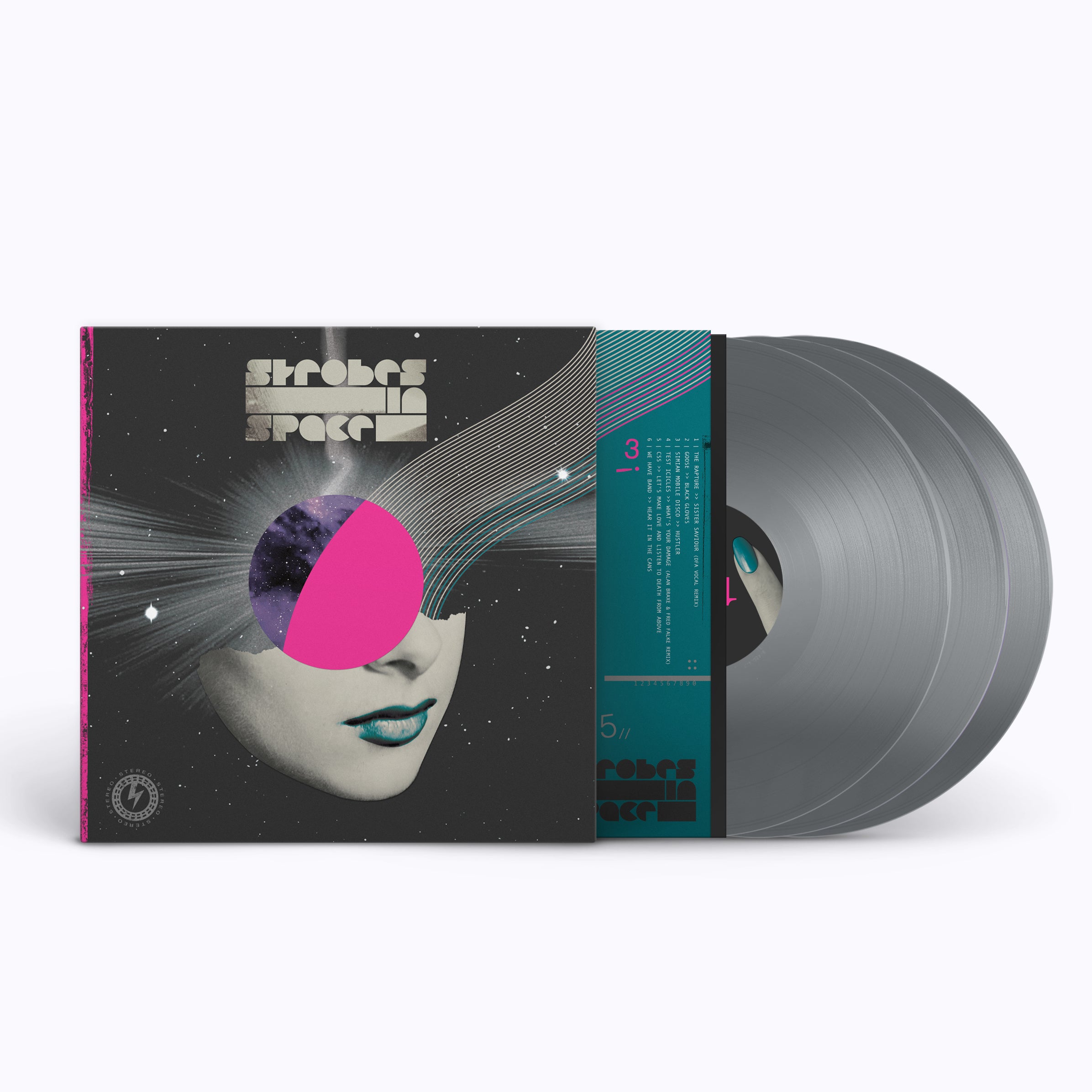 Various Artists - Strobes in Space (Indie Sleaze, Nu Rave & Future Disco 2000-2009): Limited Silver Vinyl 3LP