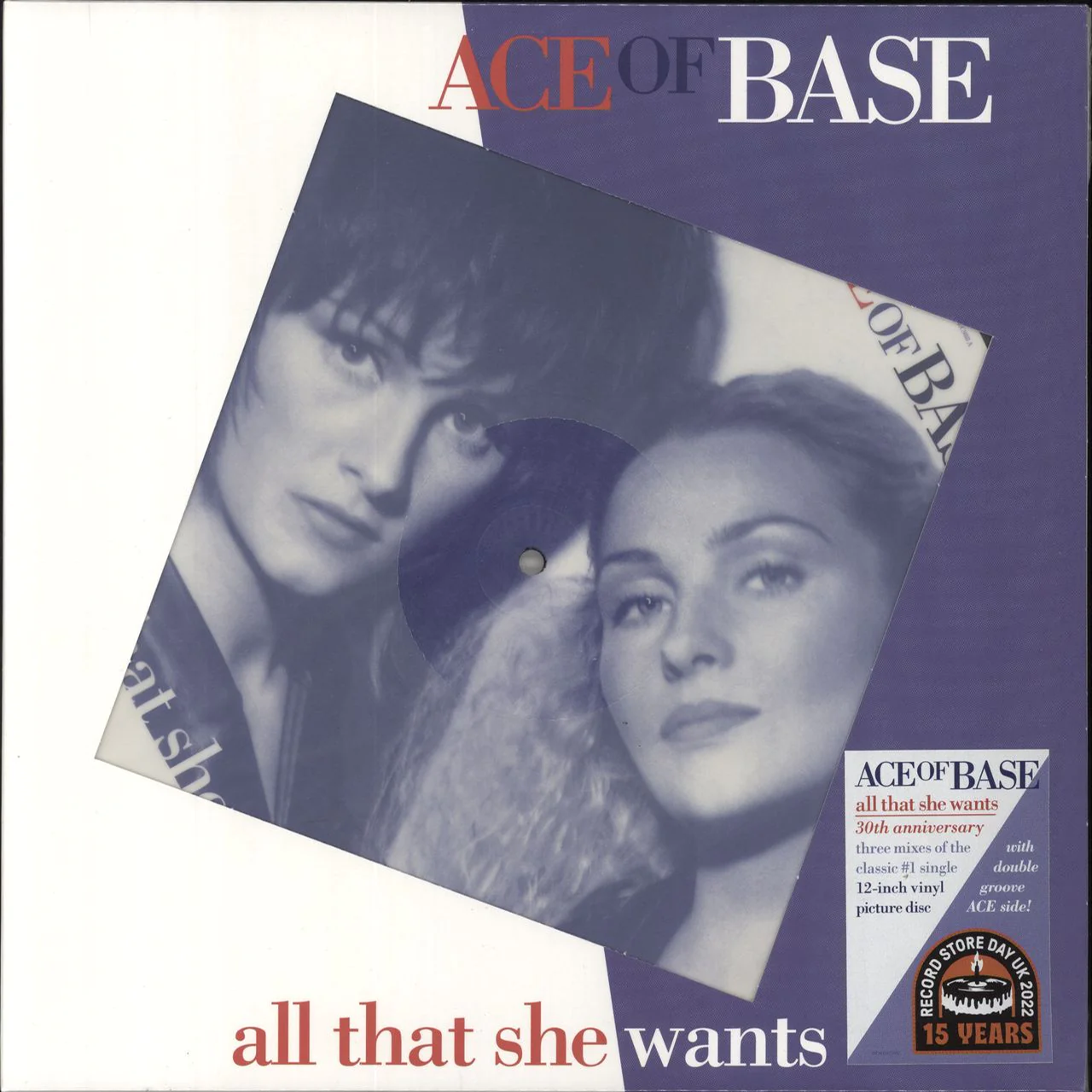 Ace of Base  - All That She Wants (30th Anniversary): Picture Disc Vinyl 12" Single