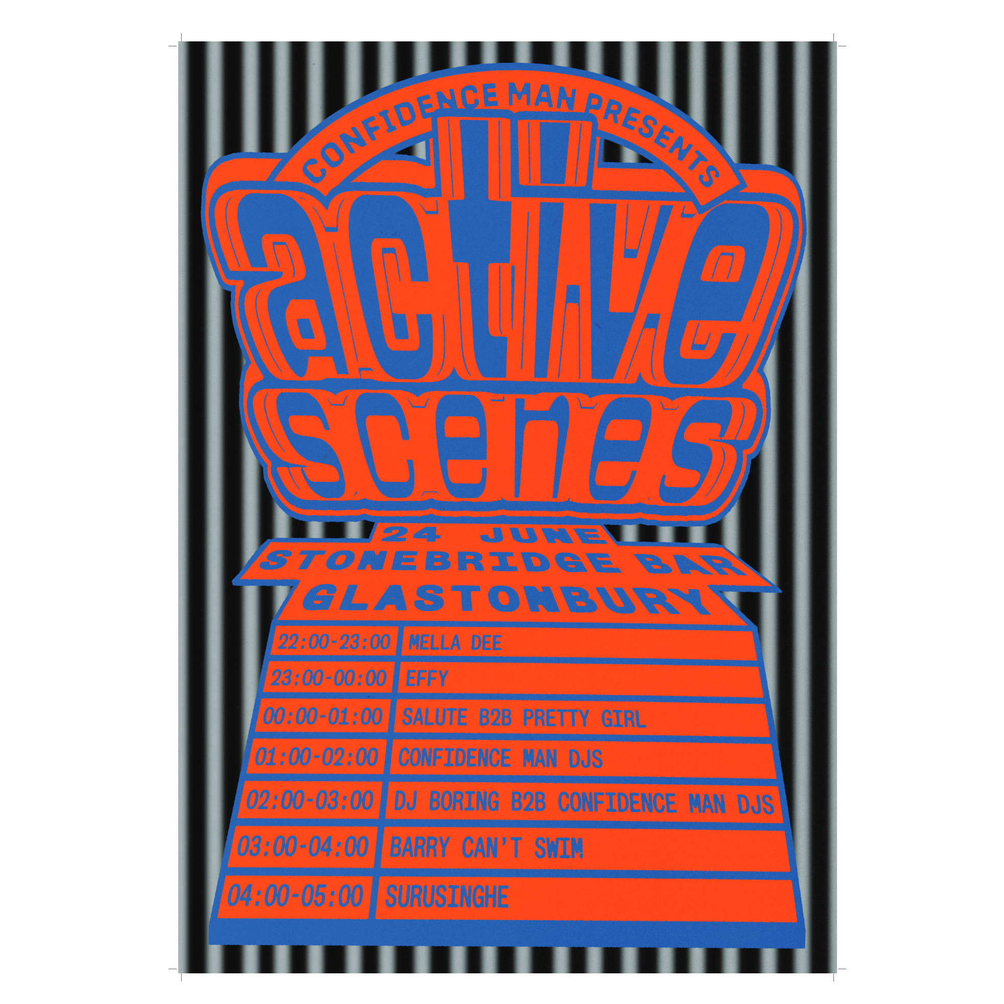 Confidence Man - Glastonbury 2023: ACTIVE SCENES Limited Edition Print