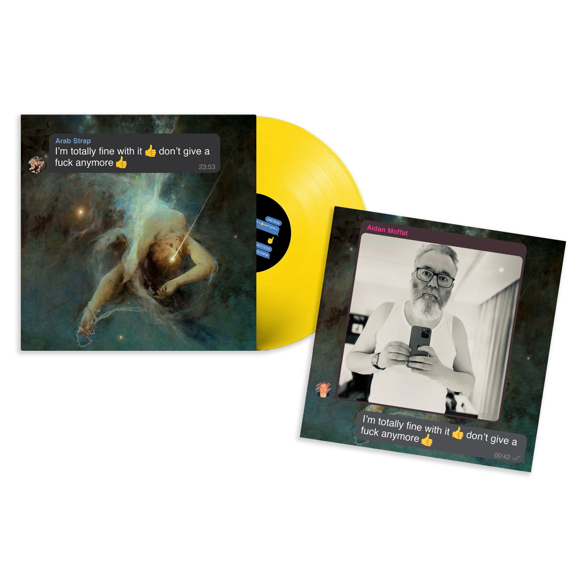 I’m totally fine with it 👍don’t give a fuck anymore 👍: Limited Emoji Yellow Vinyl LP + Signed Double-Sided Print