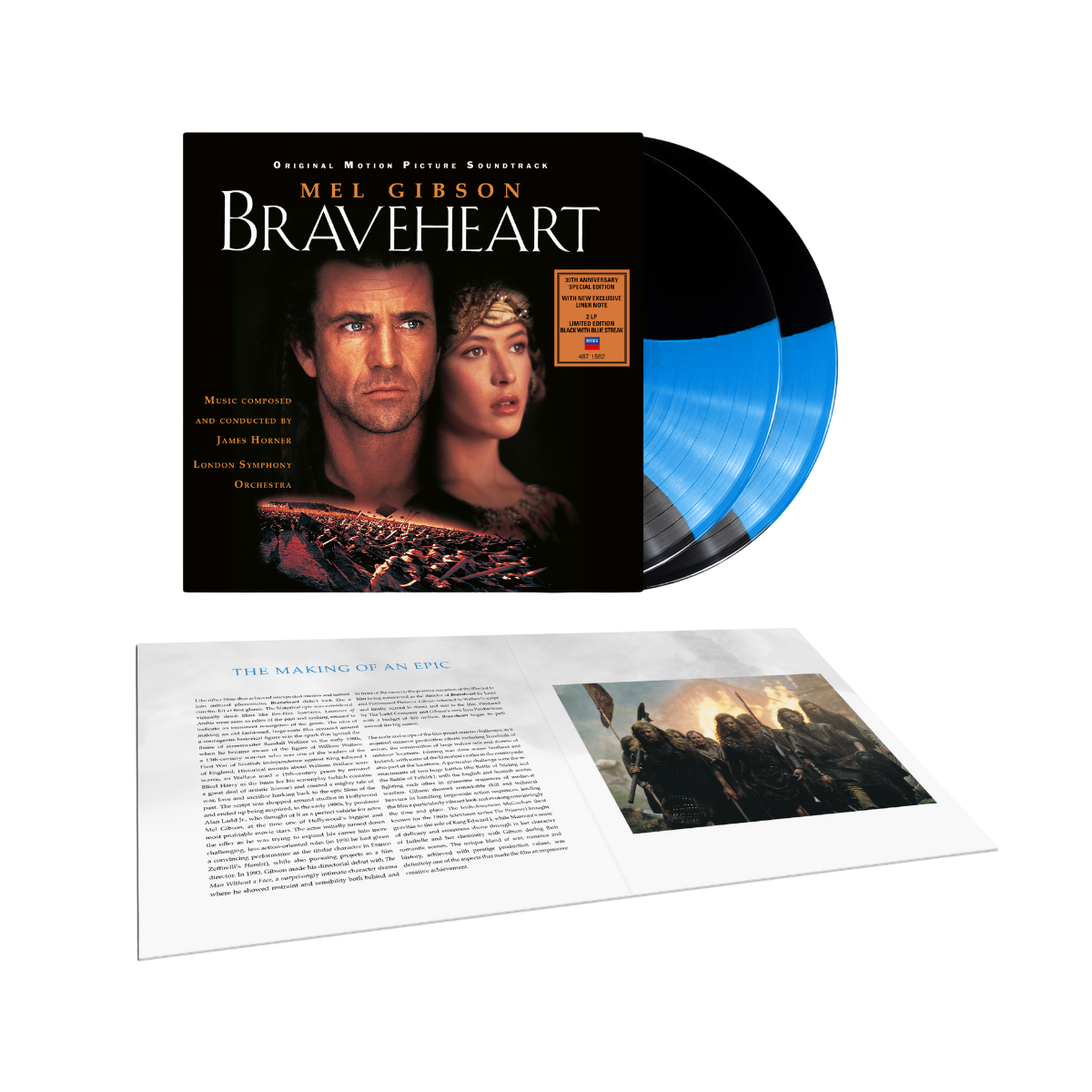 James Horner - Braveheart (Original Motion Picture Soundtrack - 30th Anniversary Edition) - Blue Streak Vinyl