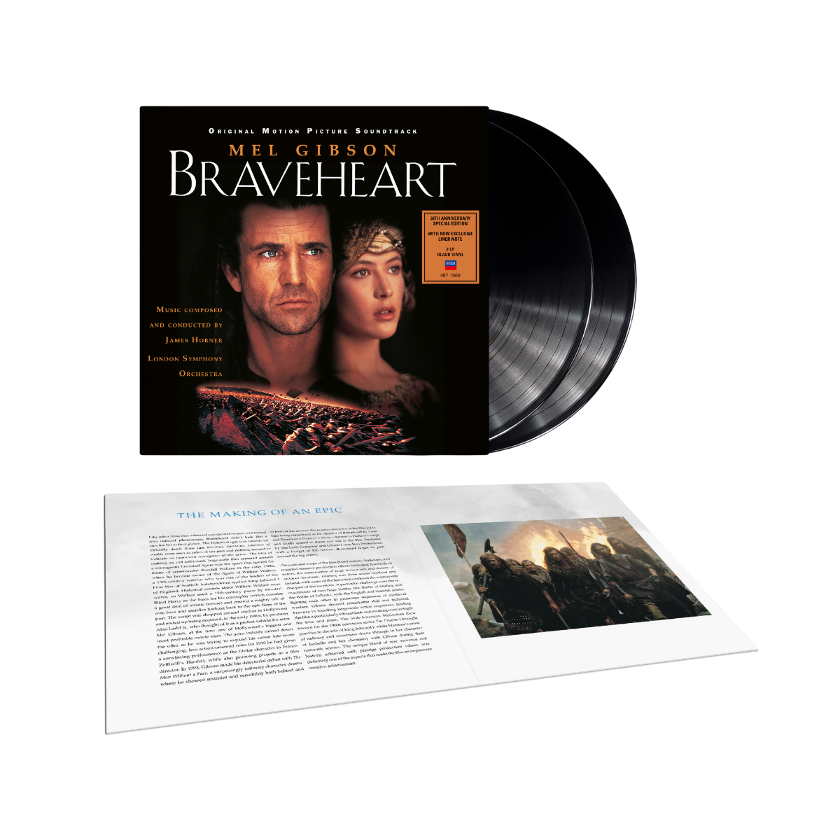 James Horner - Braveheart (Original Motion Picture Soundtrack - 30th Anniversary Edition) - Black Vinyl