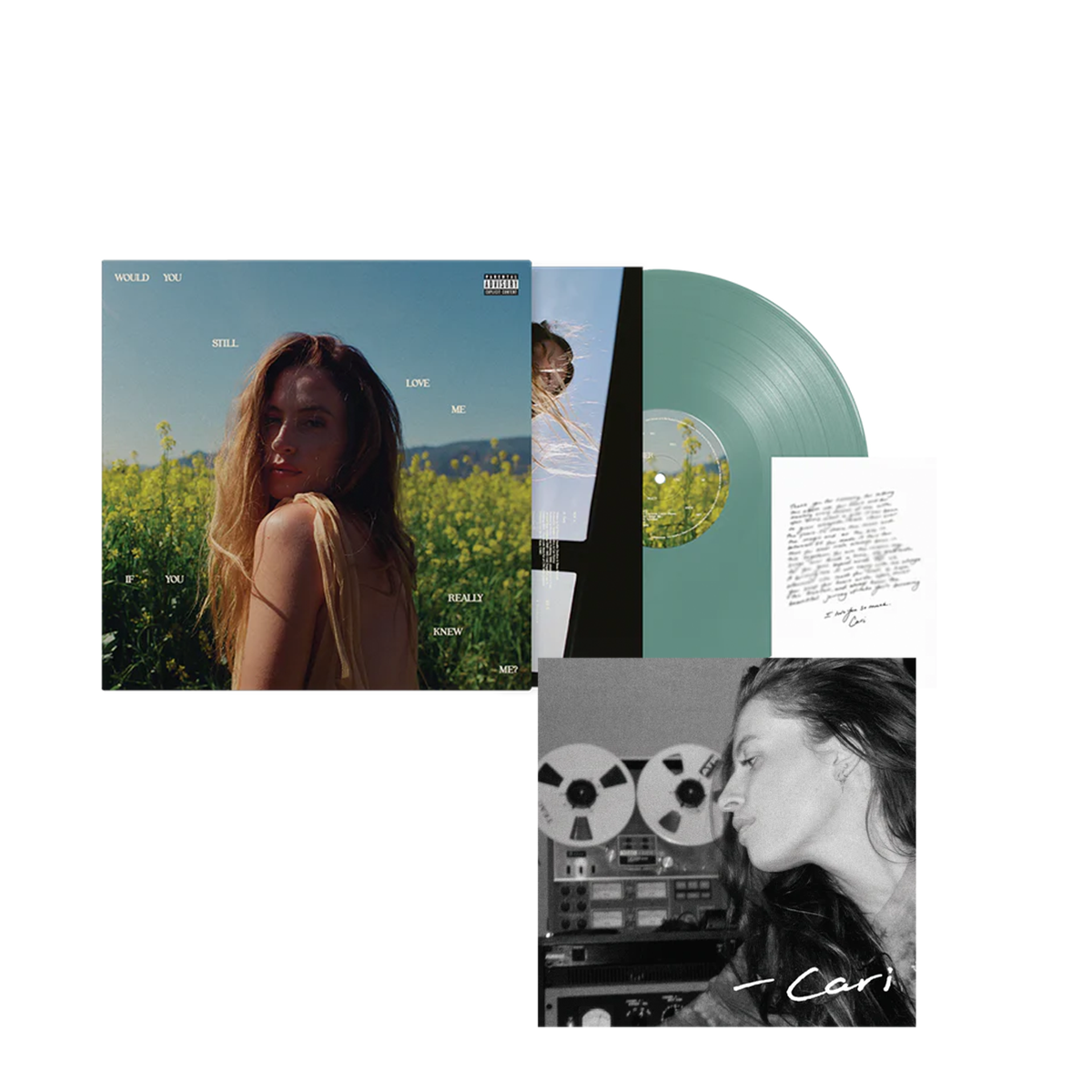 Would You Still Love Me If You Really Knew Me? Vintage Bottle Vinyl & Signed Art Card