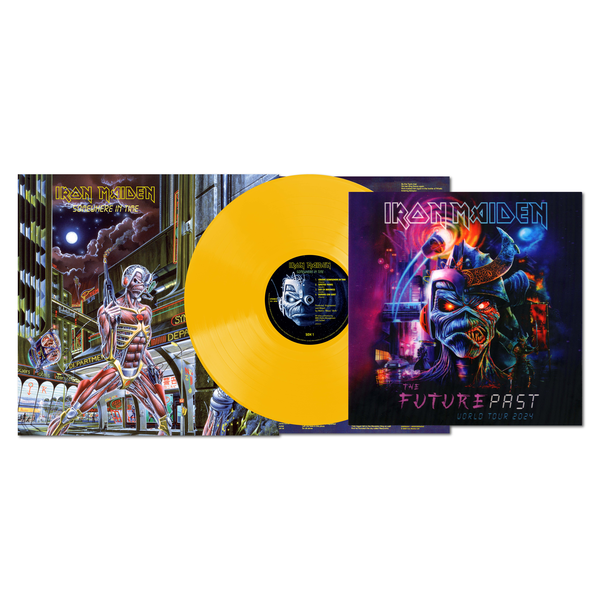 Iron Maiden - Somewhere In Time: Limited Yellow Vinyl LP w
