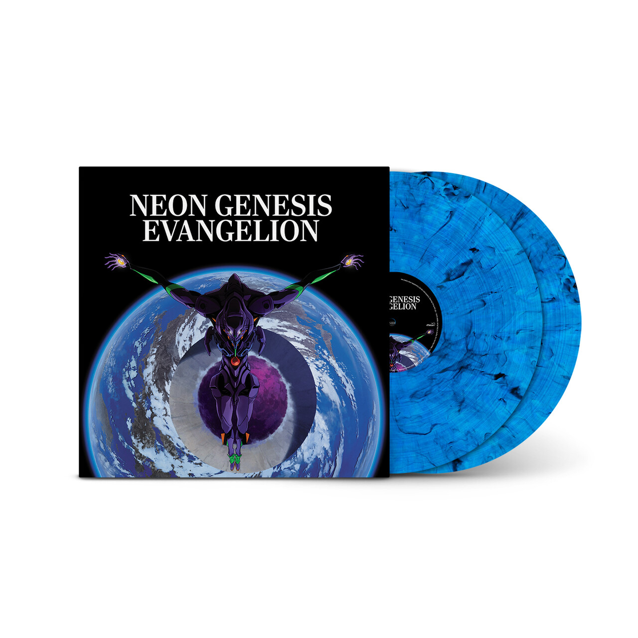 NEON GENESIS EVANGELION SOUNDTRACK 25th ANNIVERSARY BOX Shiro Sagisu - Shiro Sagisu - Neon Genesis Evangelion (Original Series  Soundtrack): Limited Blue + Black Marbled Vinyl 2LP - Recordstore