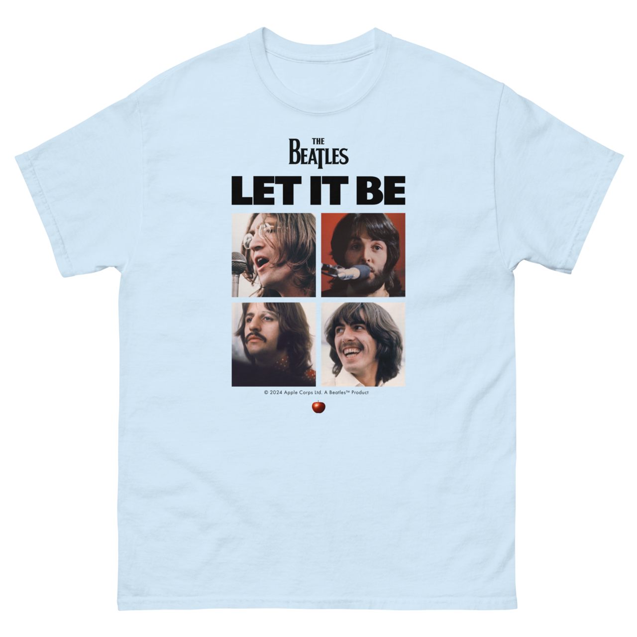 The Beatles Let it be Light Blue T Shirt Recordstore