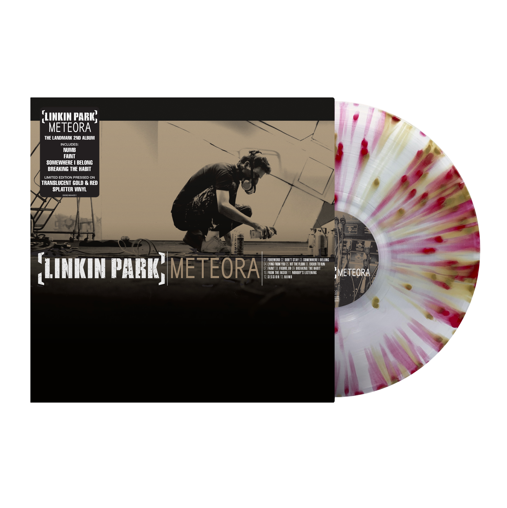 Linkin Park - Meteora: Limited Gold & Red Splatter Vinyl LP
