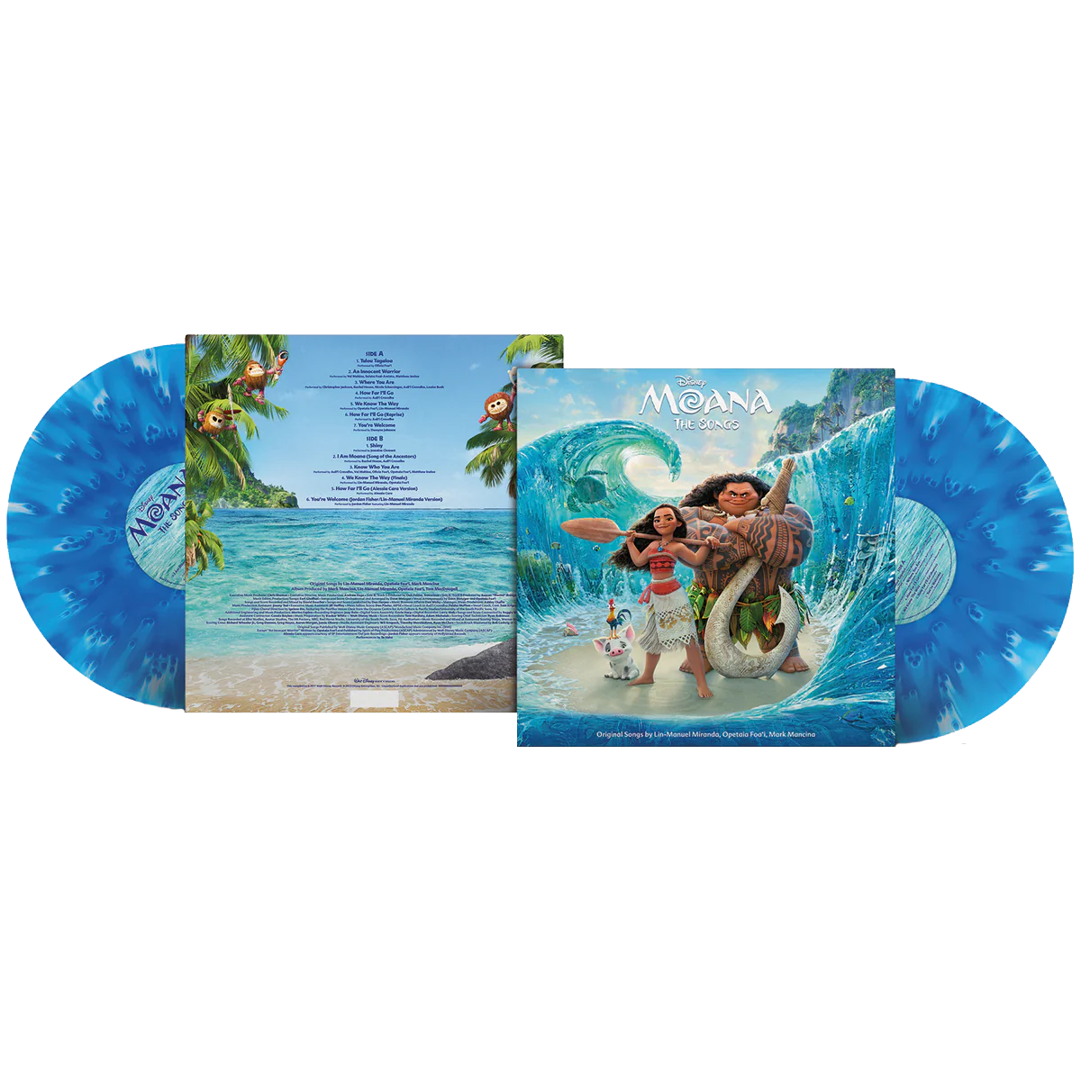 Various Artists - Moana - The Songs: Limited Wave Break Blue Vinyl LP