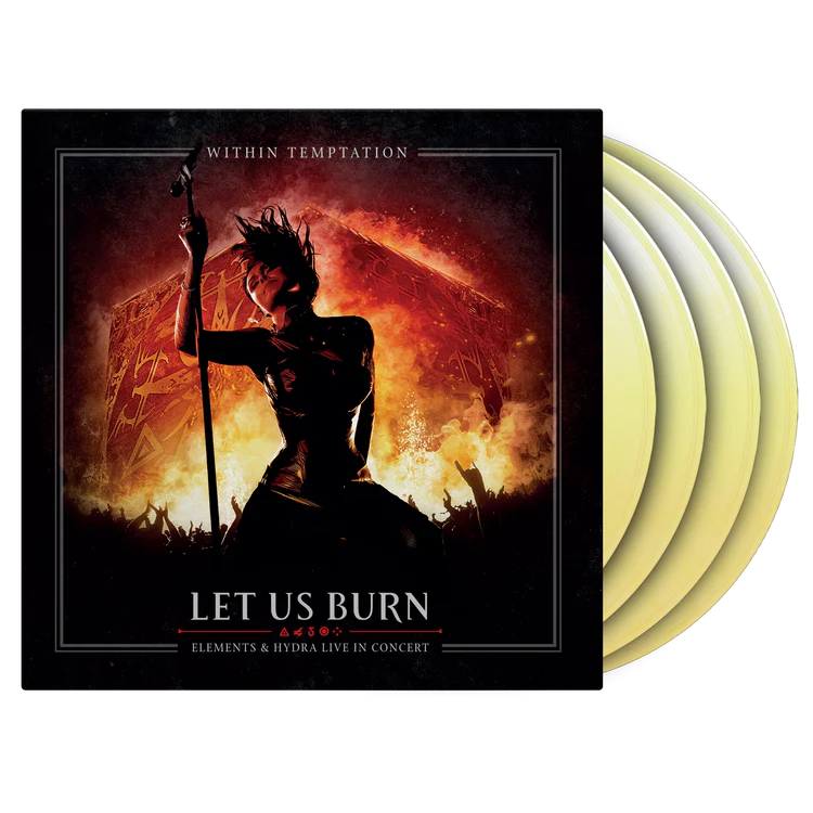 Within Temptation - Let Us Burn - Elements & Hydra Live In Concert: White & Yellow Marble Vinyl LP