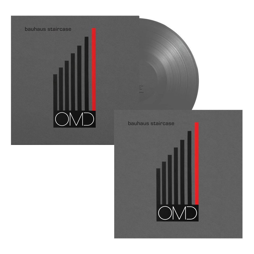 Bauhaus Staircase: Exclusive Silver Vinyl LP + Limited Spot UV Print [Numbered]